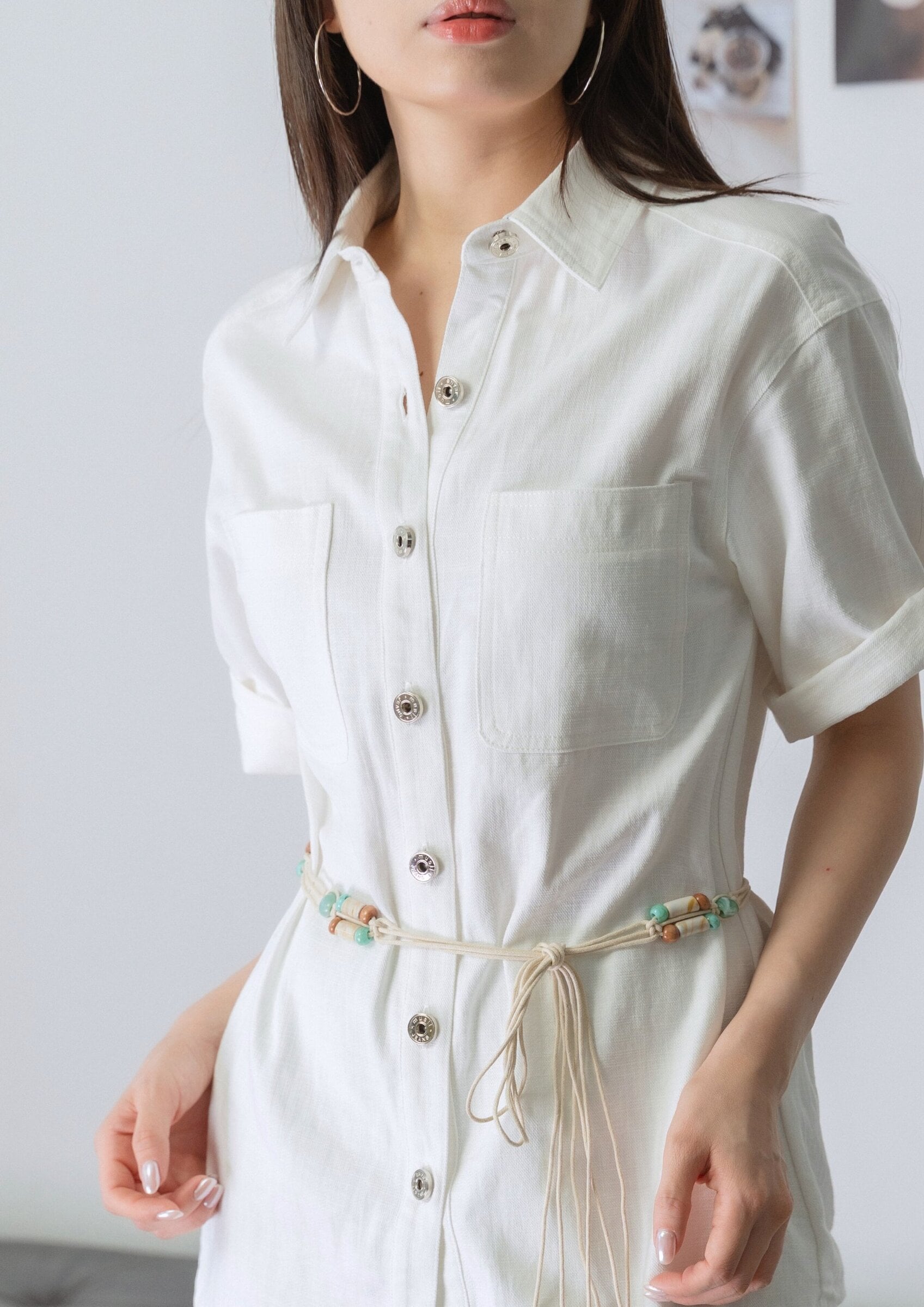 Octavia Longline Button-Up Shirt ZBP5191 view 3