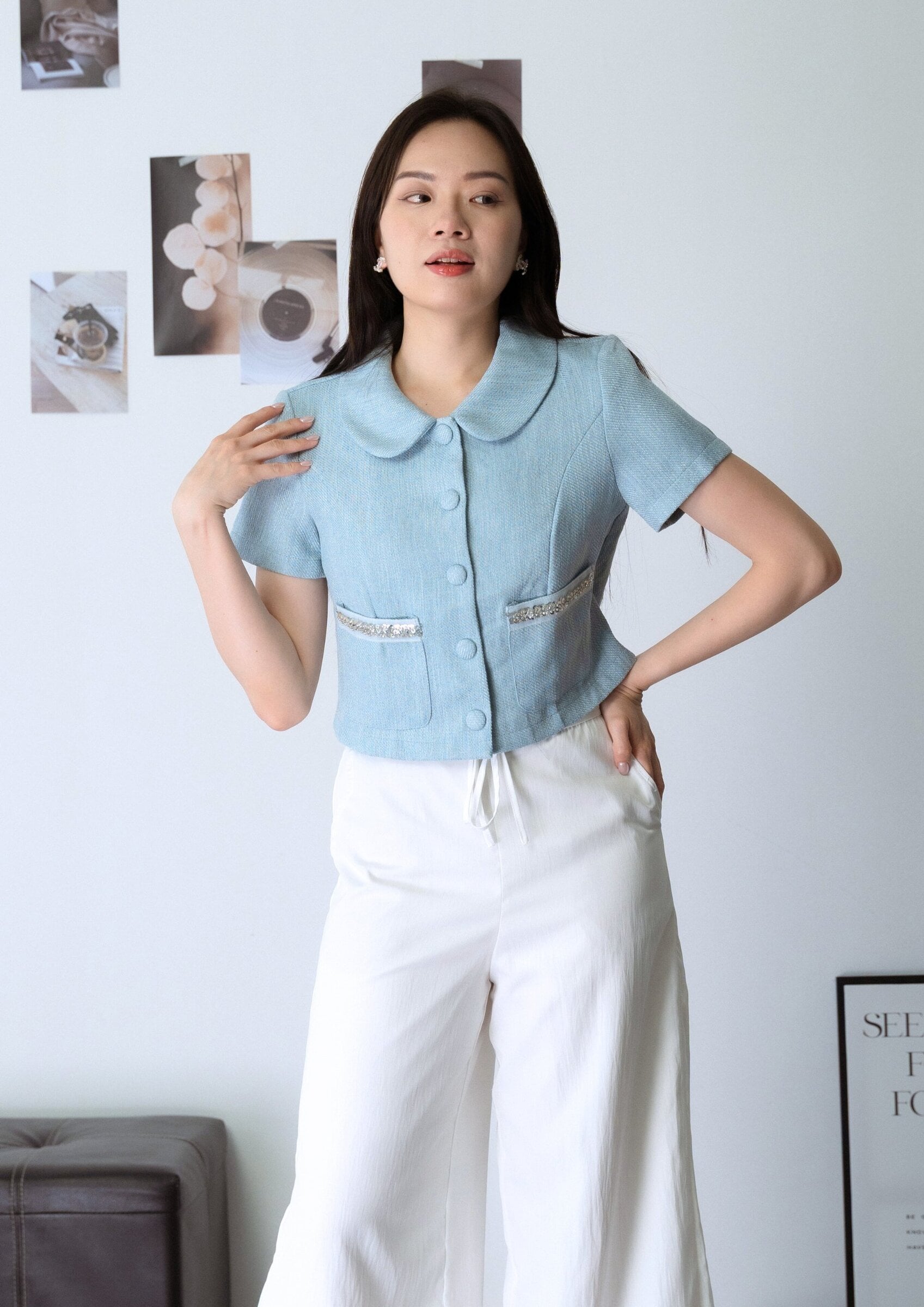 懒人显瘦裤 Pants ZLP5042 - WHITE view 4