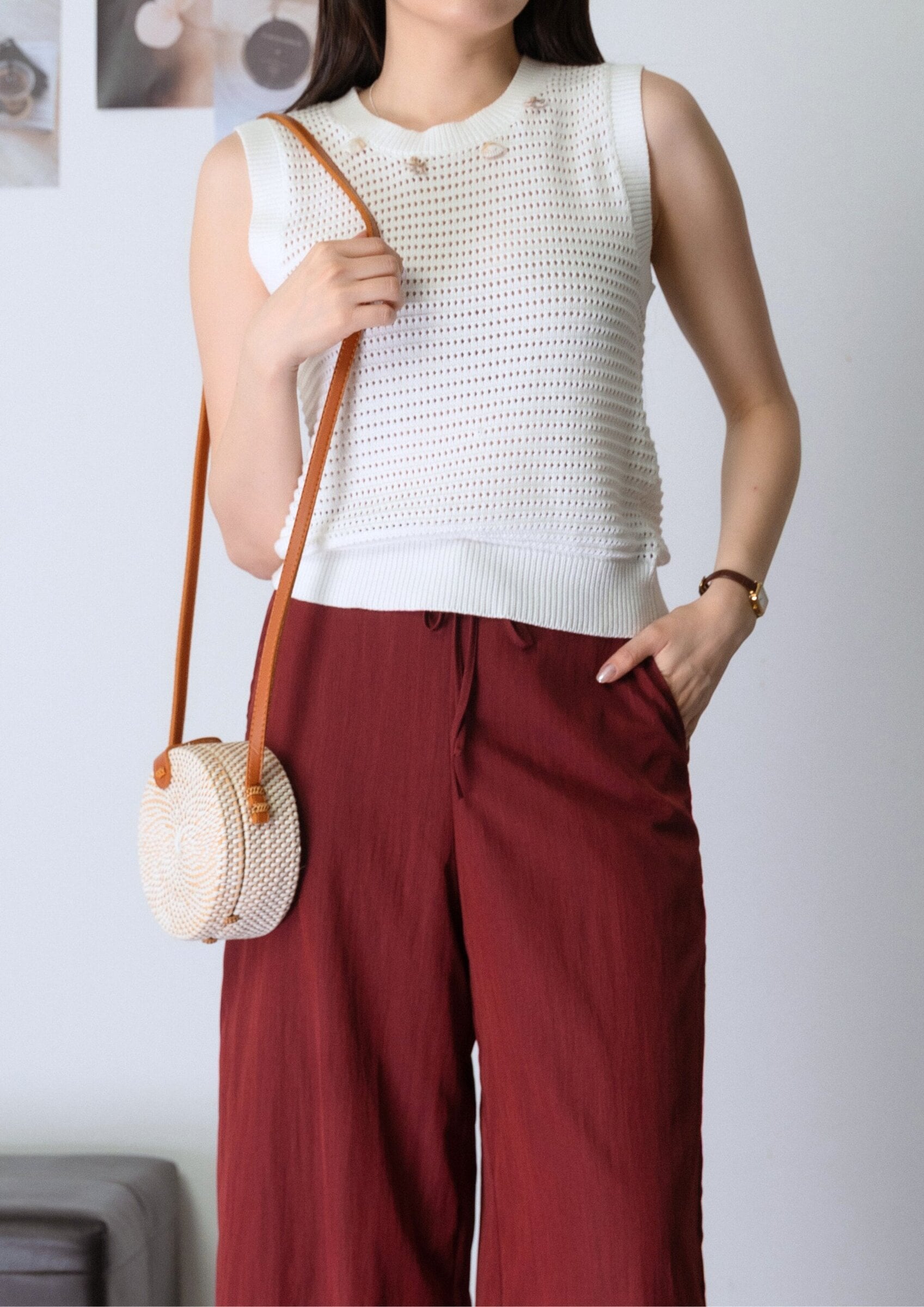 懒人显瘦裤 Pants ZLP5042 - RED view 4