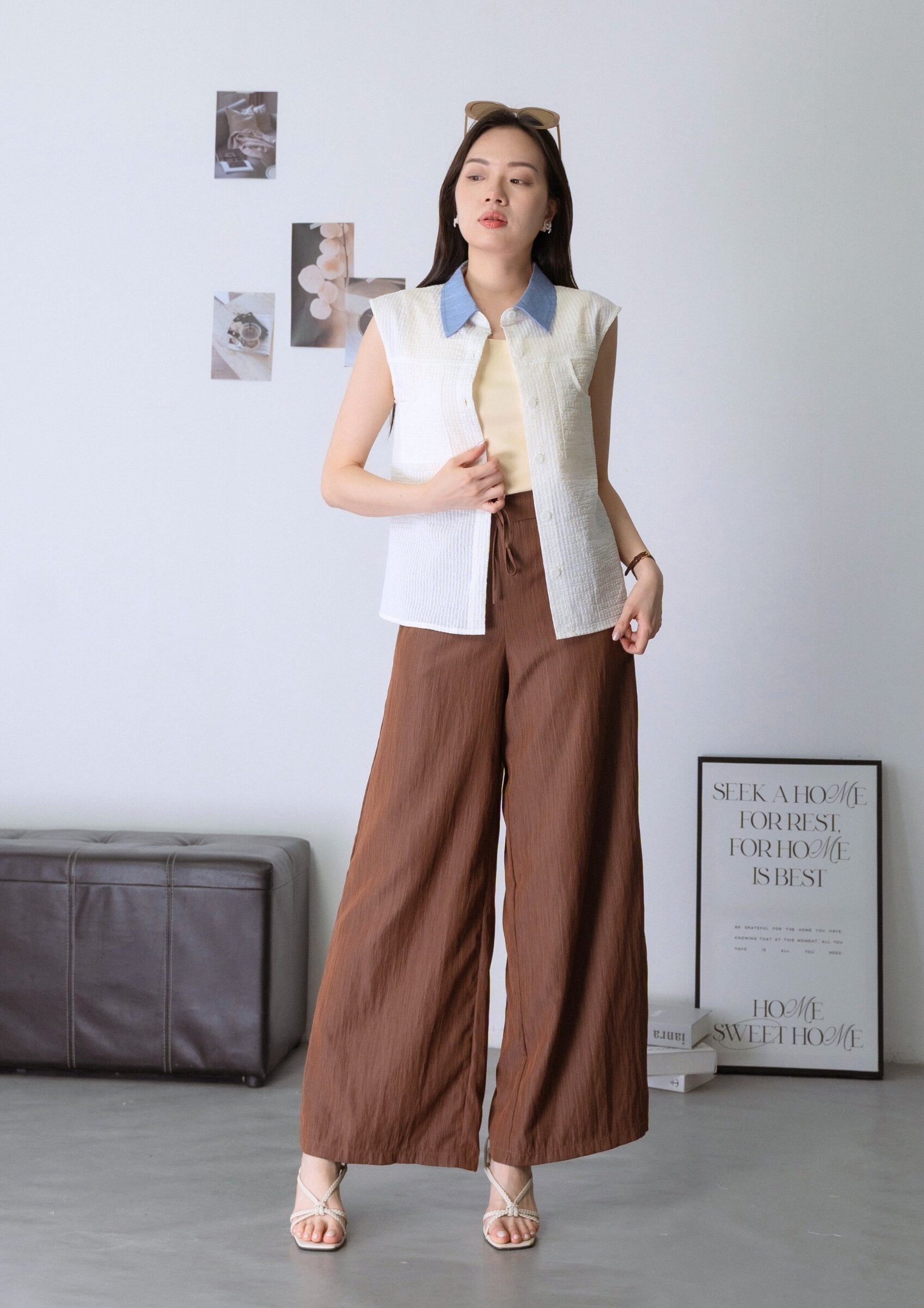 懒人显瘦裤 Pants ZLP5042 - BROWN view 4