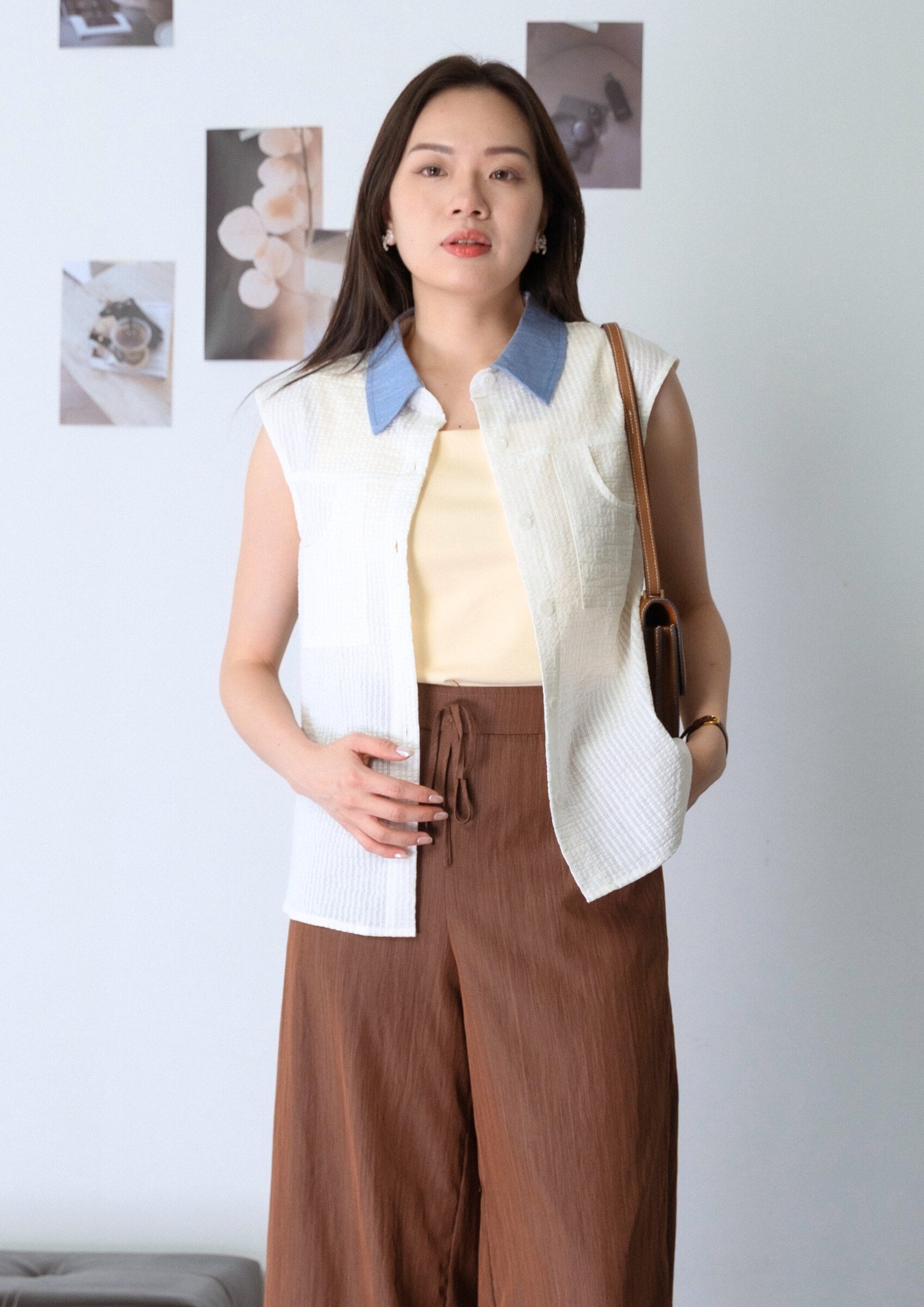 懒人显瘦裤 Pants ZLP5042 - BROWN view 9