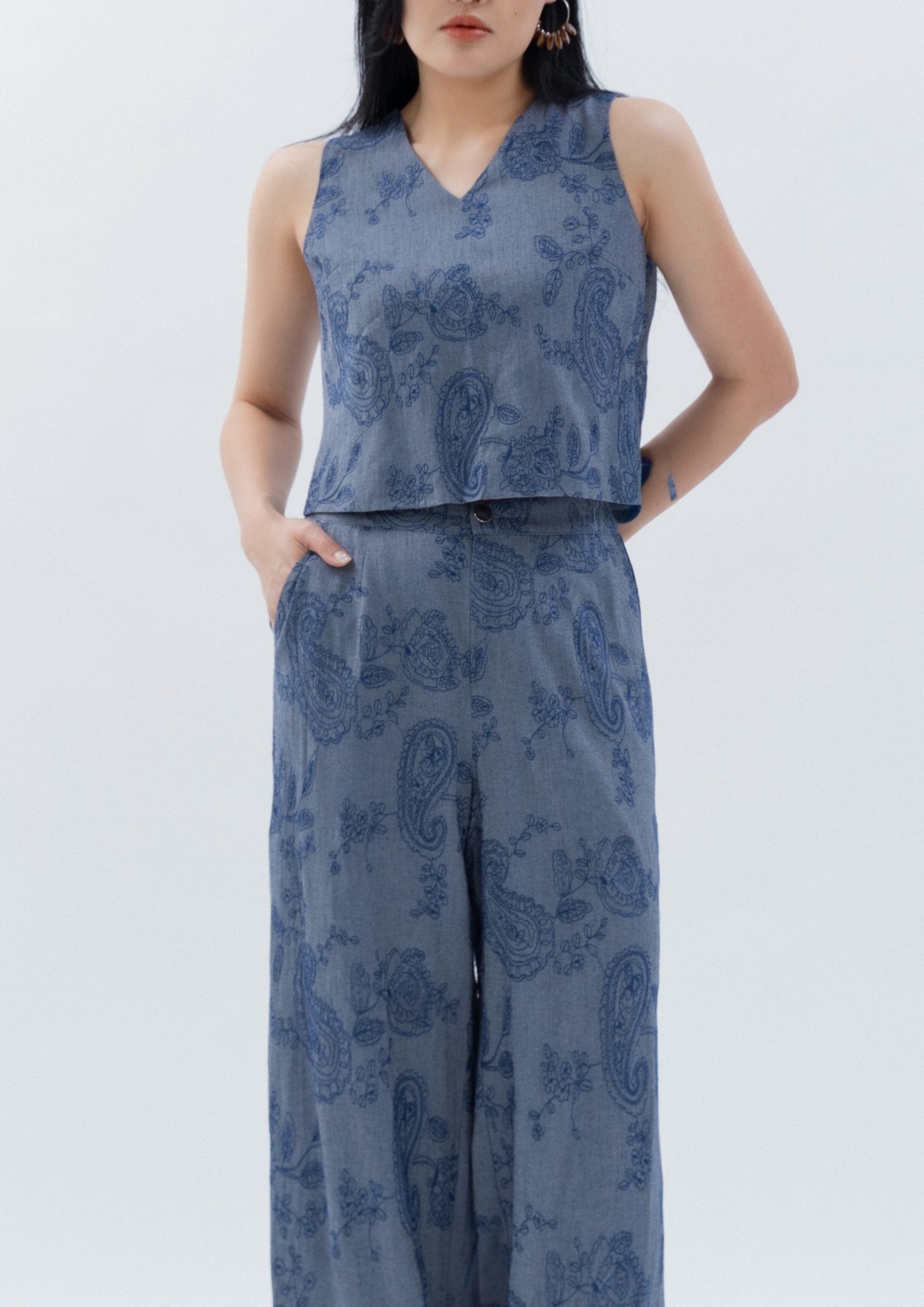 Vintage Printed Pants ZLP5038 view 2