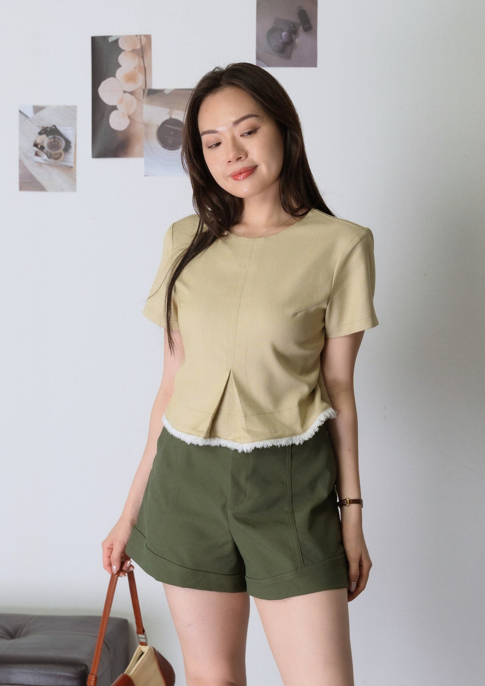 Fuzzy-Hem Sleeved Top ZBP5190 view 7