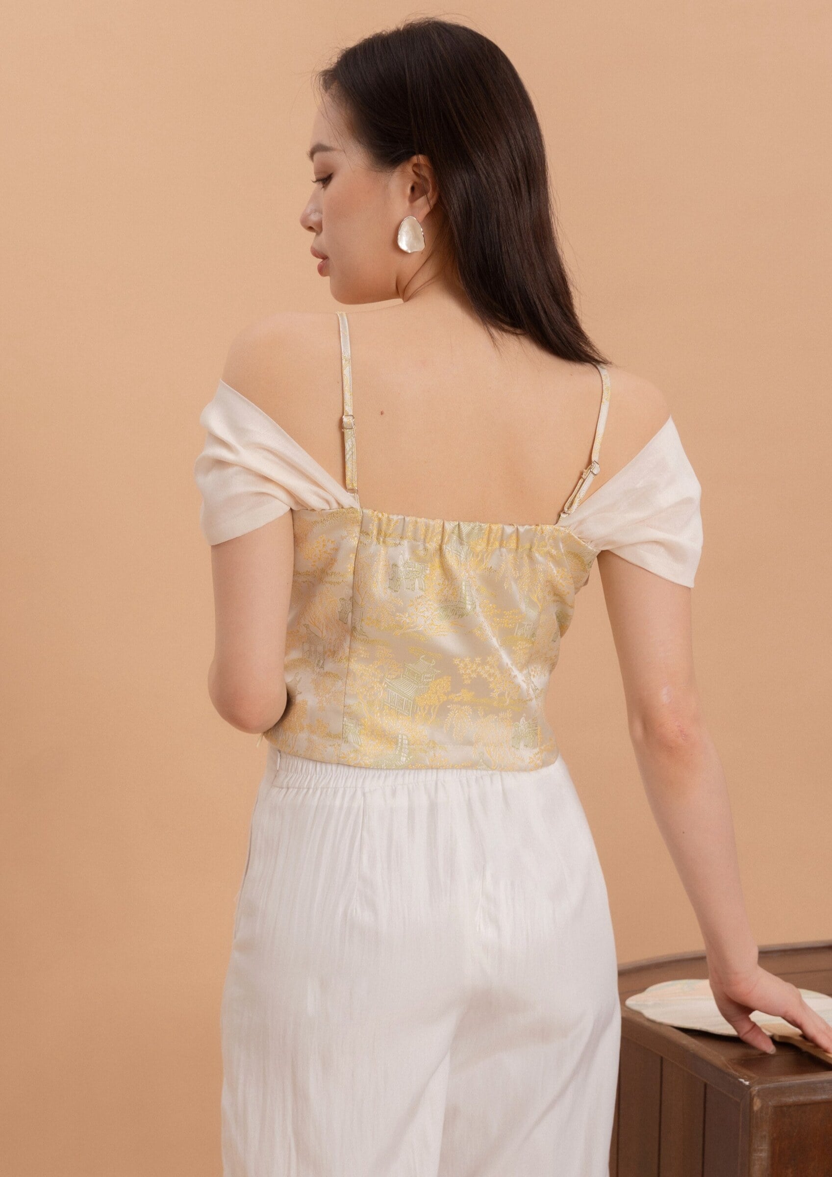 Orient Bloom – Drop-Shoulder Top ZBP5229 view 7