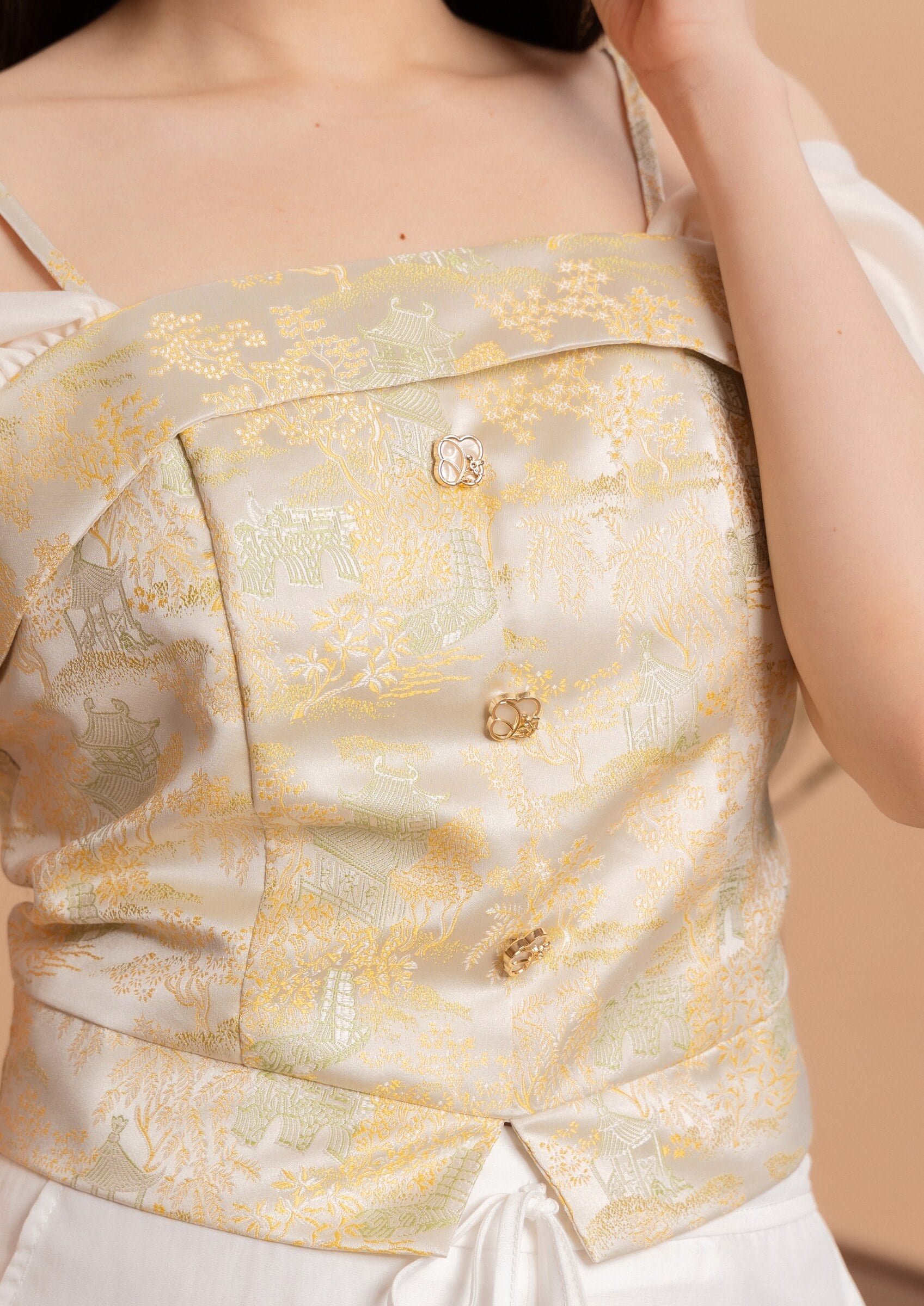 Orient Bloom – Drop-Shoulder Top ZBP5229 view 8