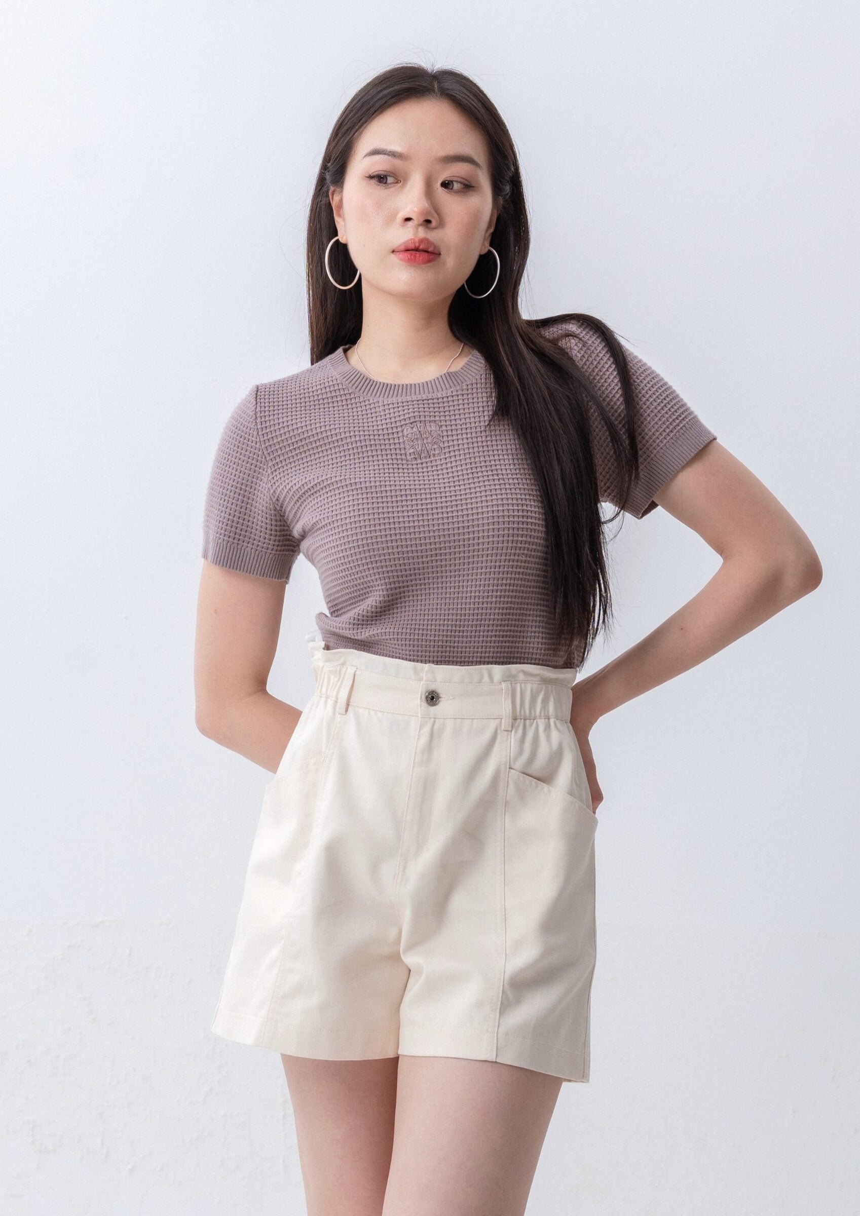 Waffle fabric top ZBP5249 view 2
