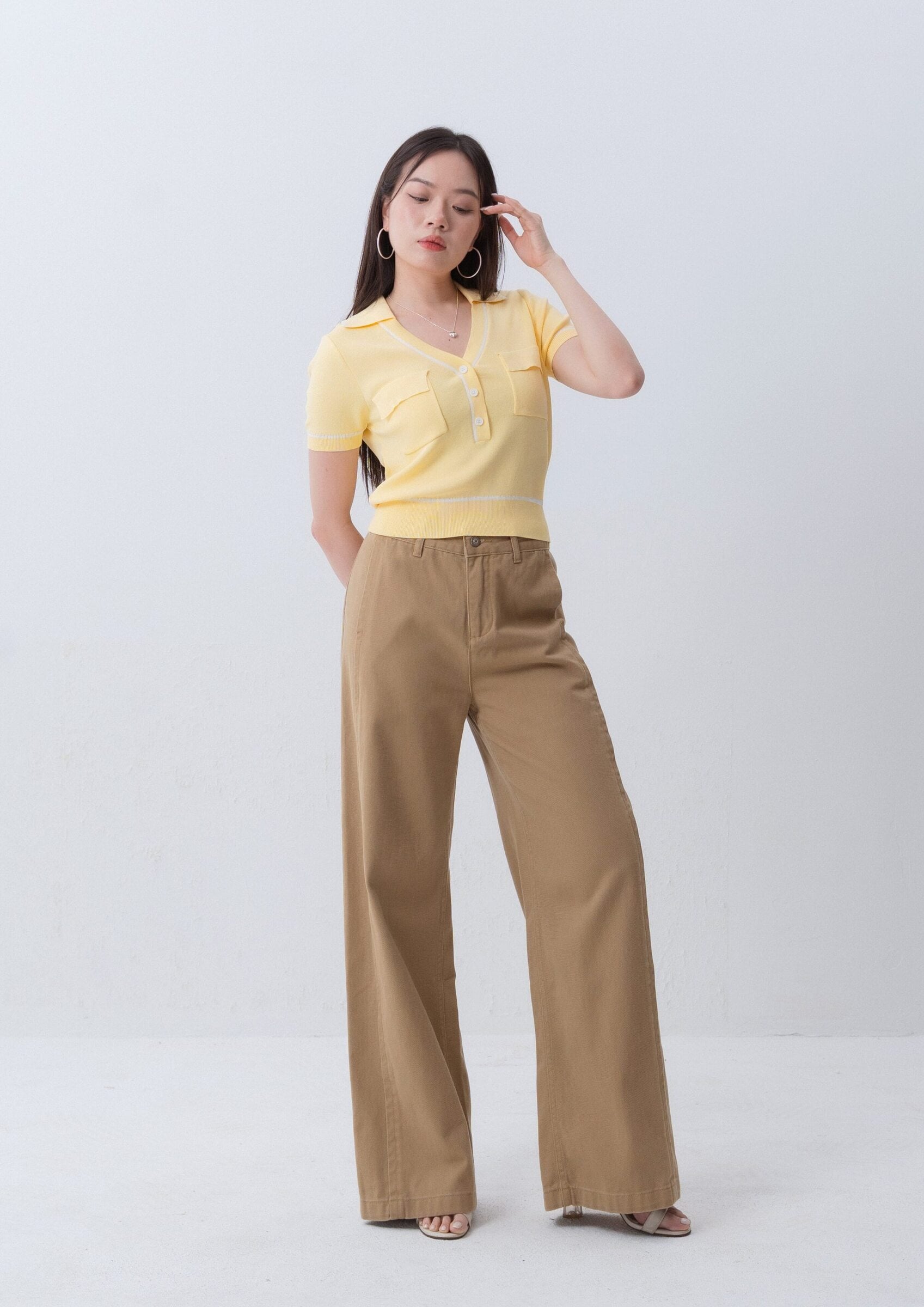 Knitted V-Neck Top ZBP5260 view 8