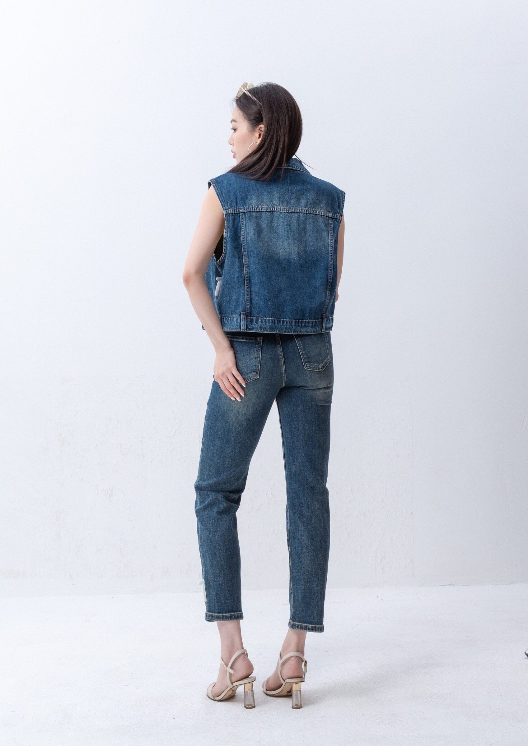 Denim Waistcoat ZBP5257 view 5
