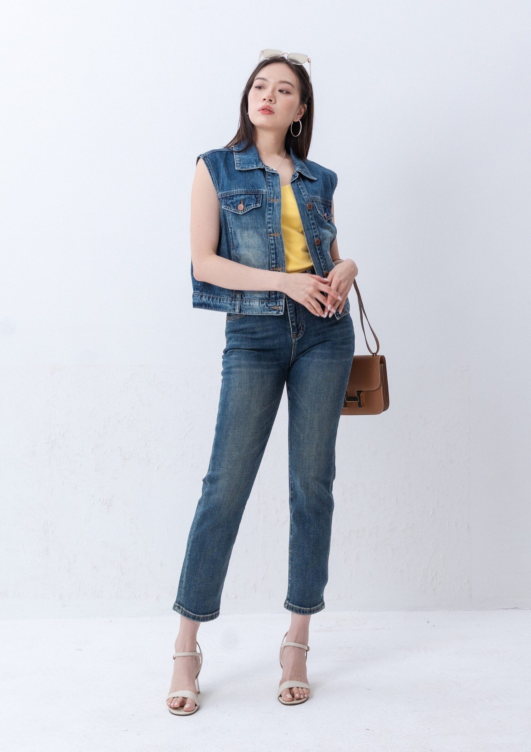 Denim Waistcoat ZBP5257 view 6