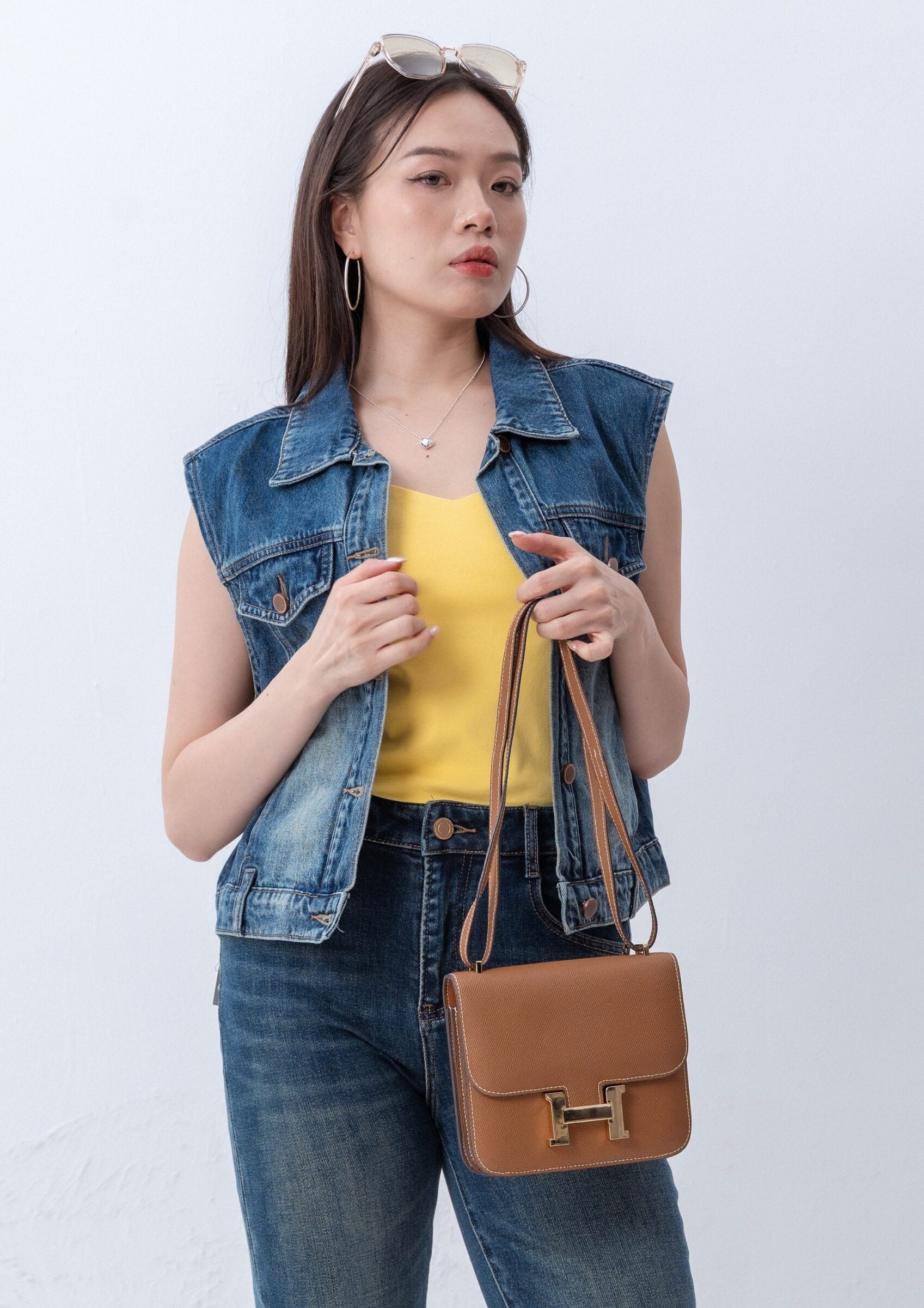 Denim Waistcoat ZBP5257 view 4