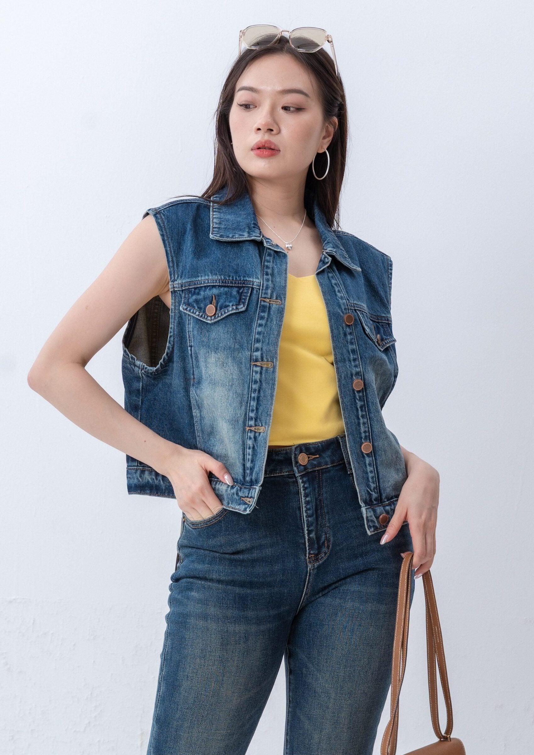 Denim Waistcoat ZBP5257 view 8