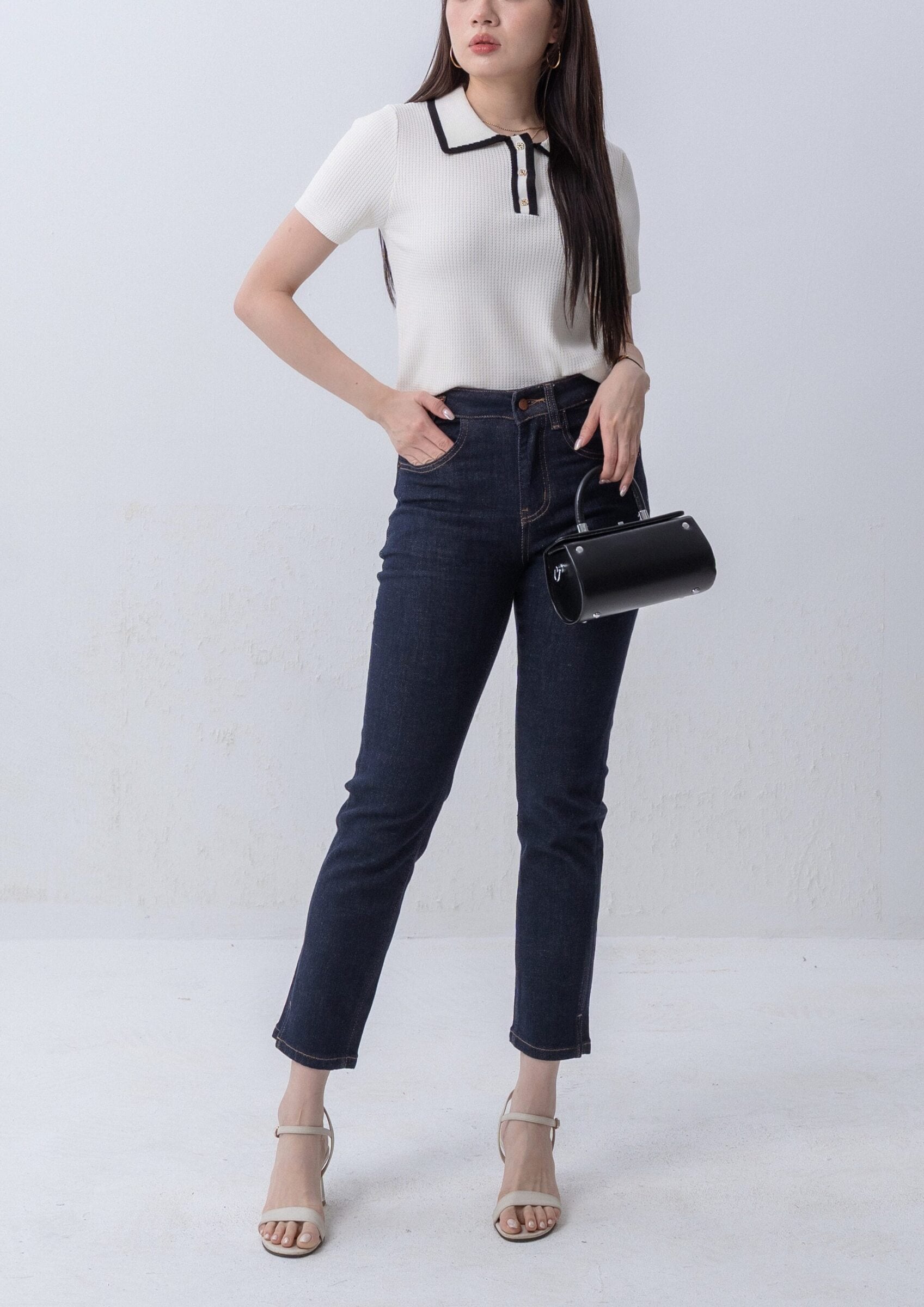 Slim-Fit Cropped Denim ZJL5036 view 4