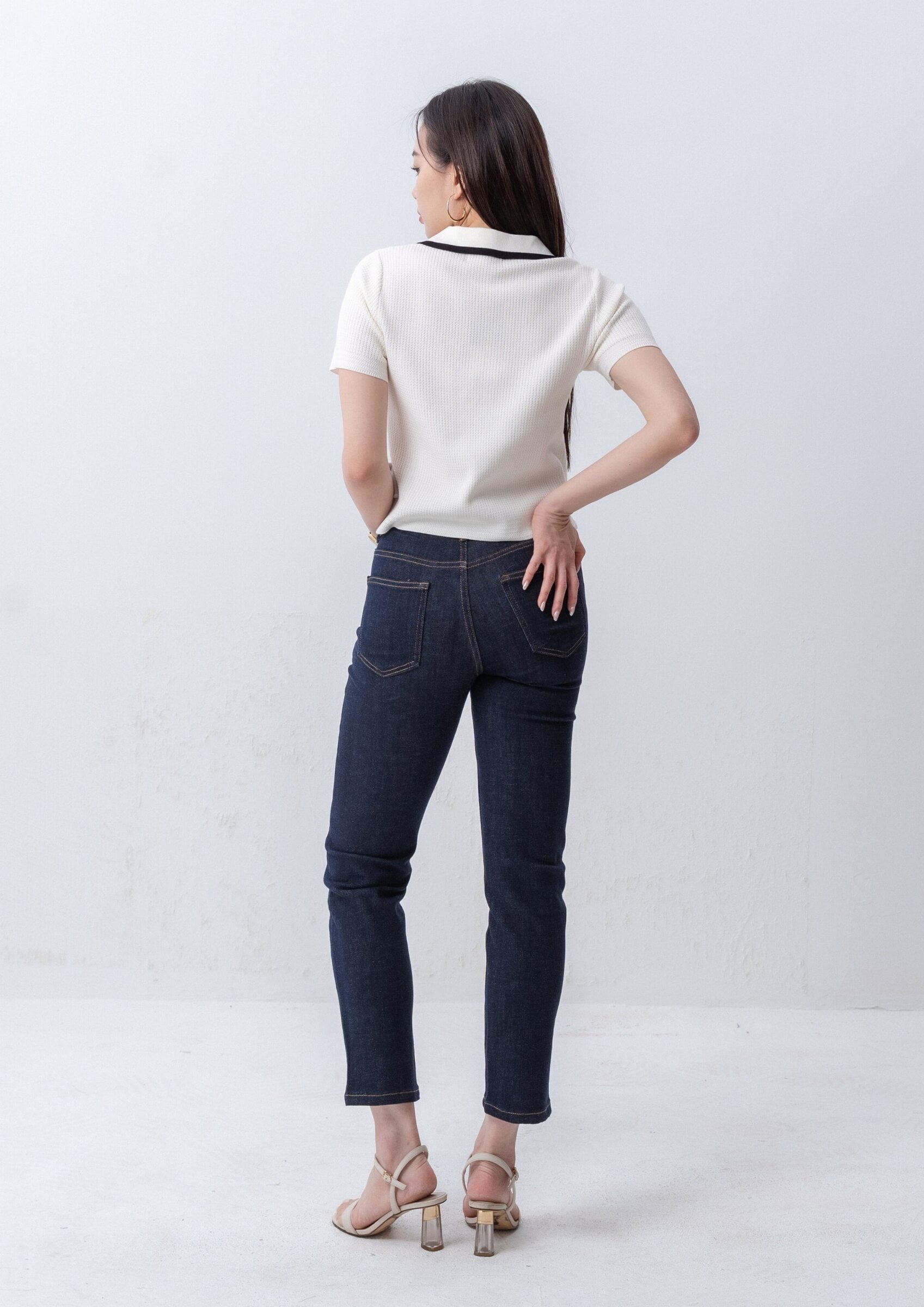 Slim-Fit Cropped Denim ZJL5036 view 2