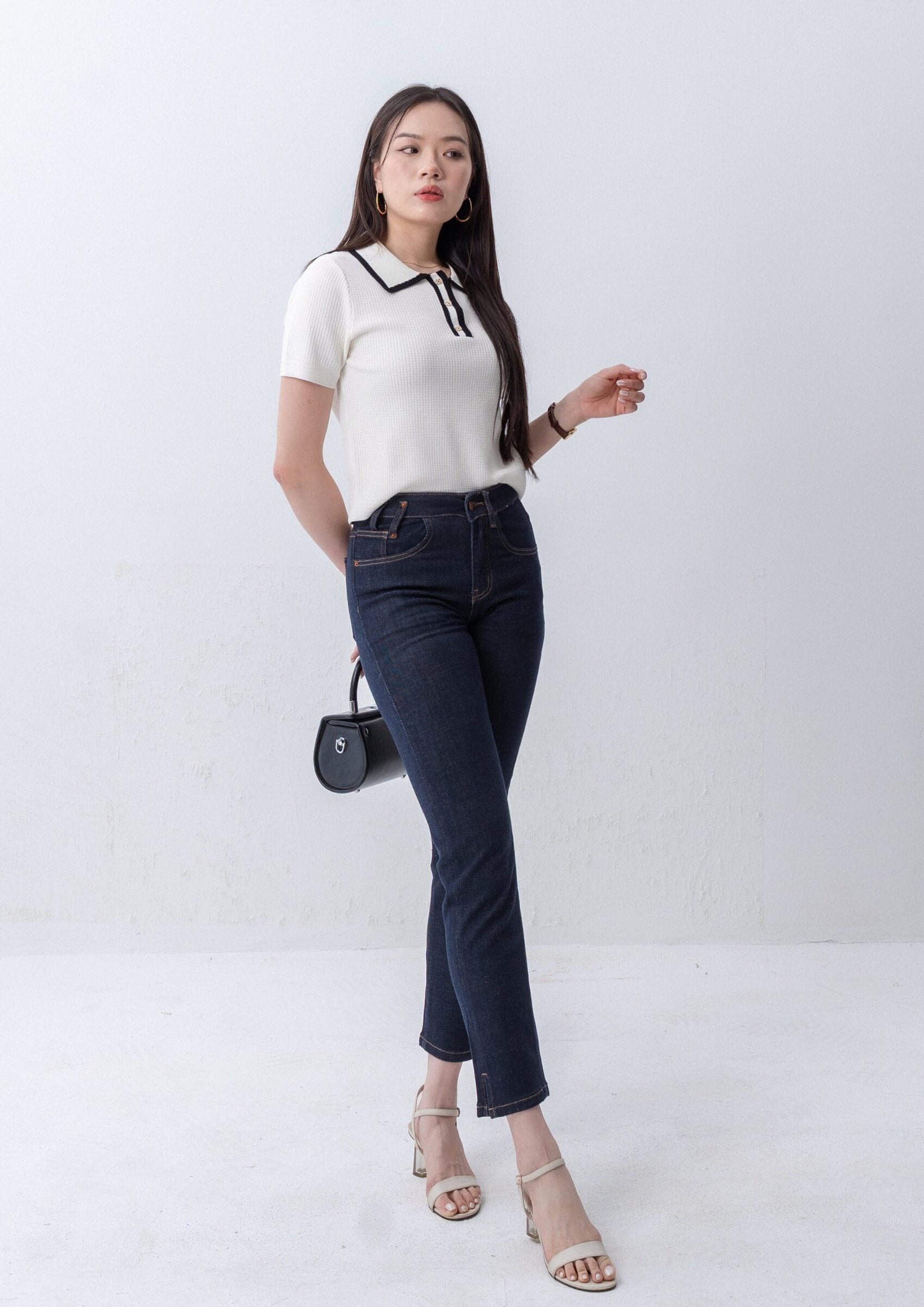 Slim-Fit Cropped Denim ZJL5036 view 3