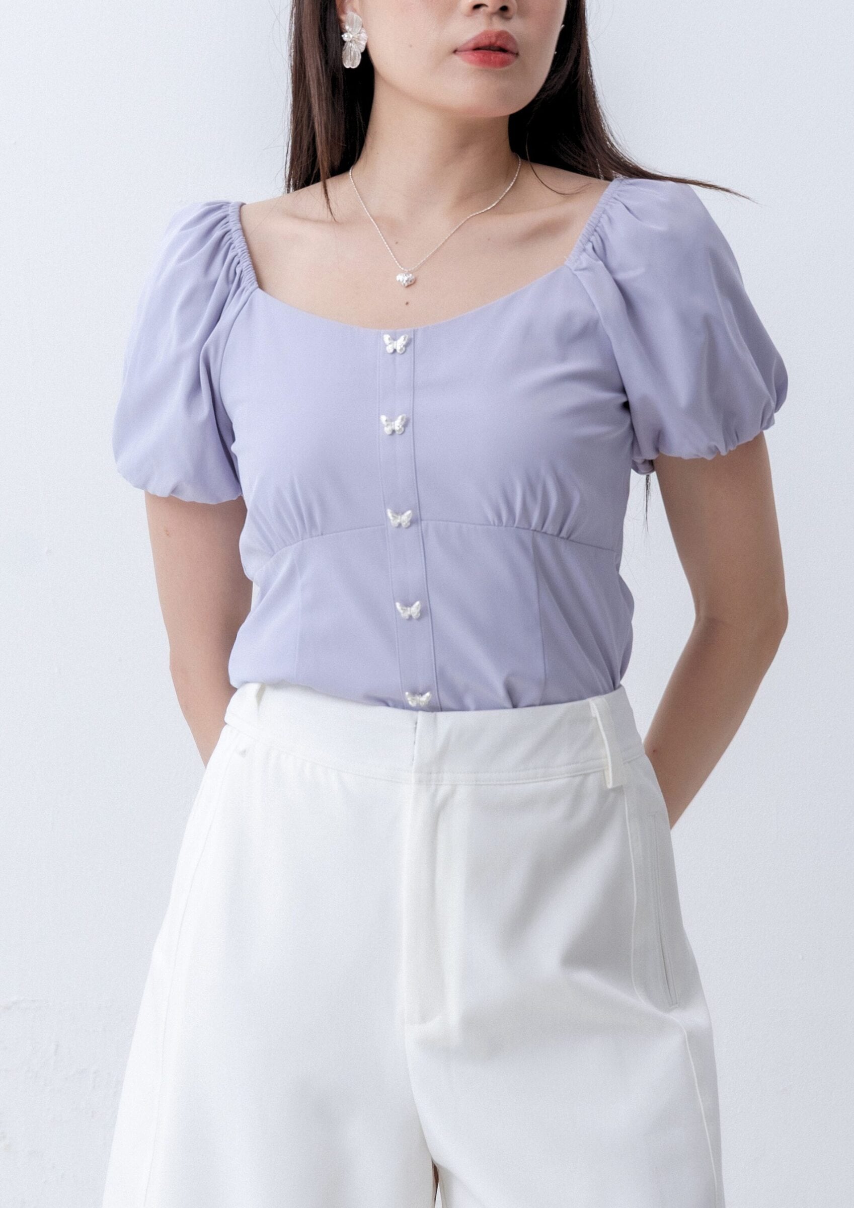 Puff Sleeve Top ZBP5221 view 8