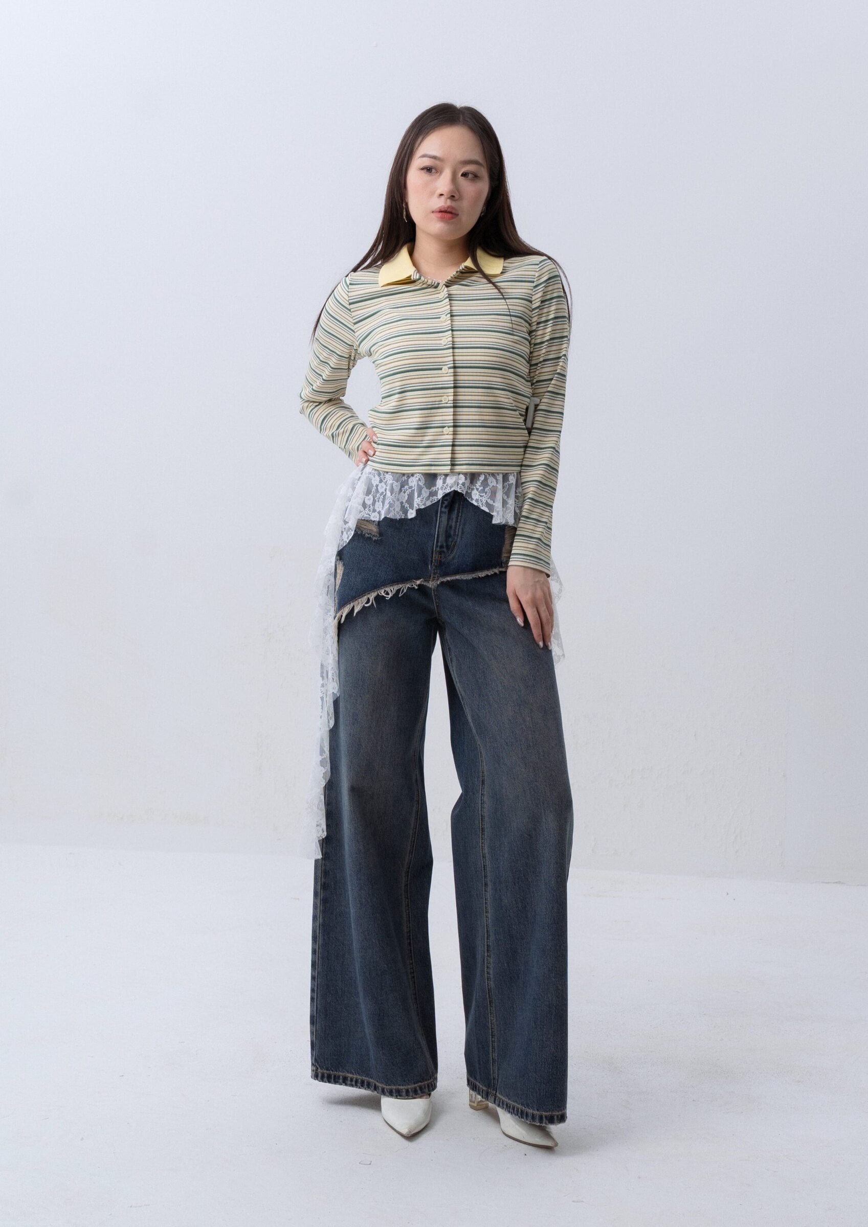 Multicolor Stripe Top ZBP5253 view 3