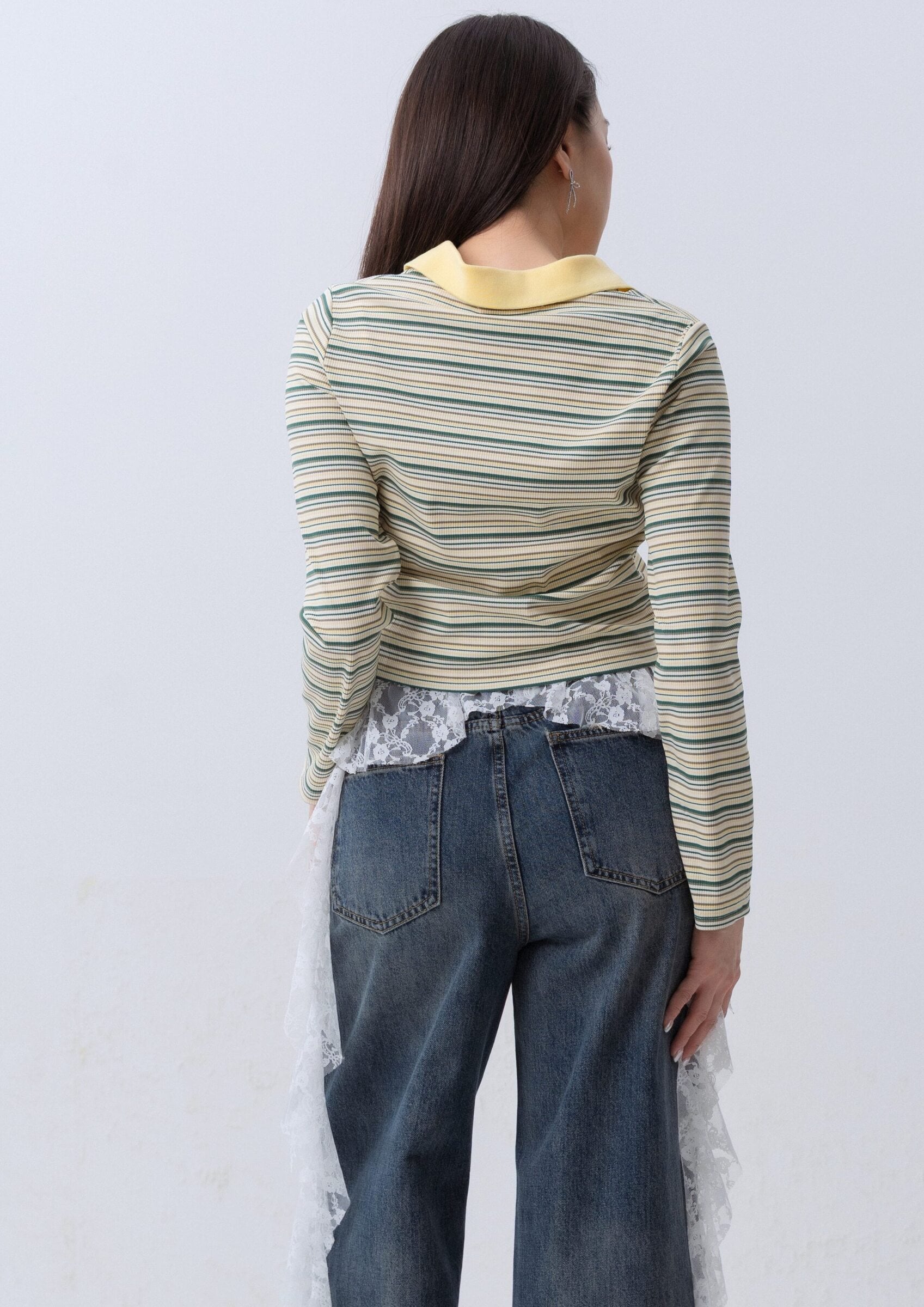 Multicolor Stripe Top ZBP5253 view 2