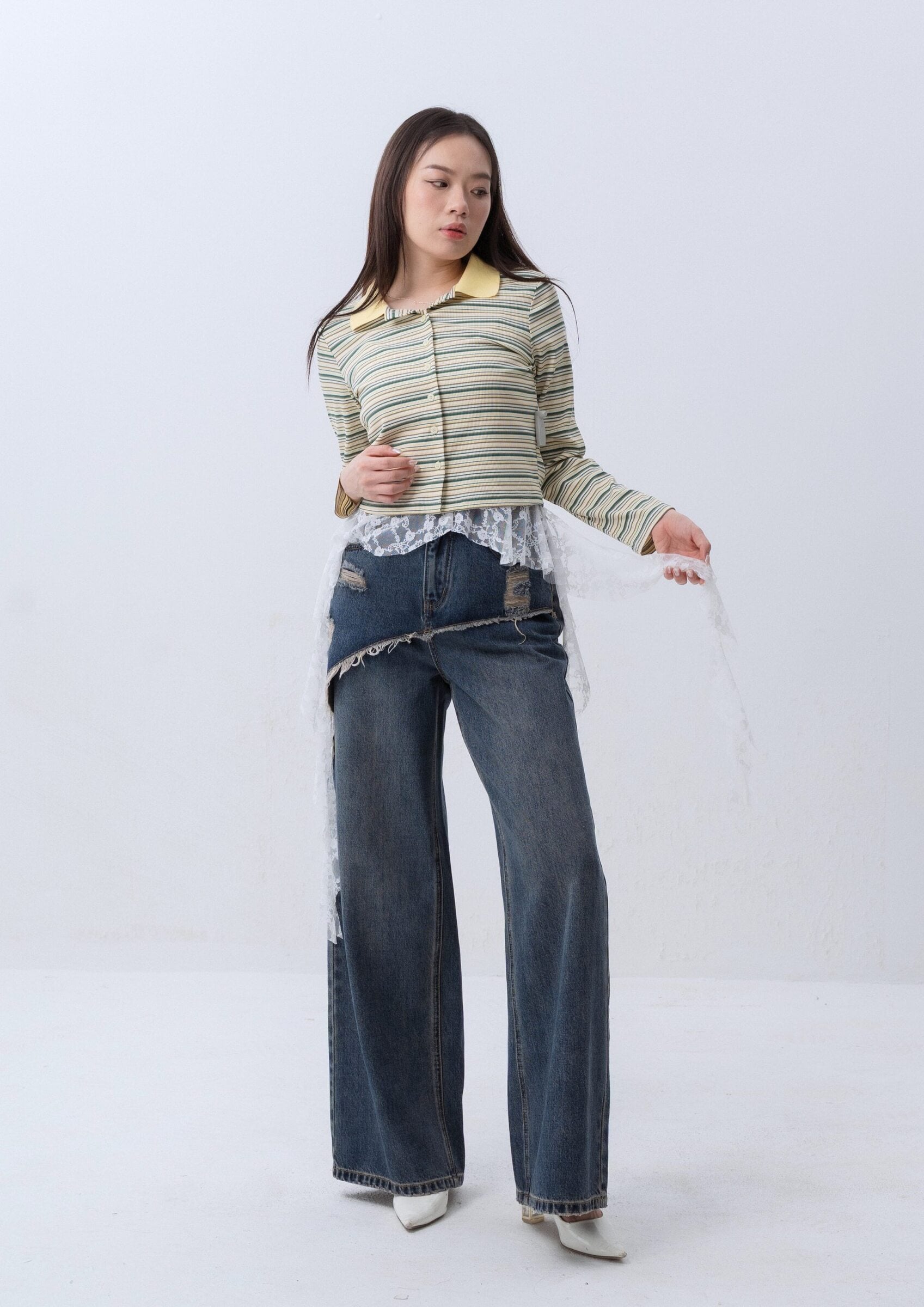 Multicolor Stripe Top ZBP5253 view 6