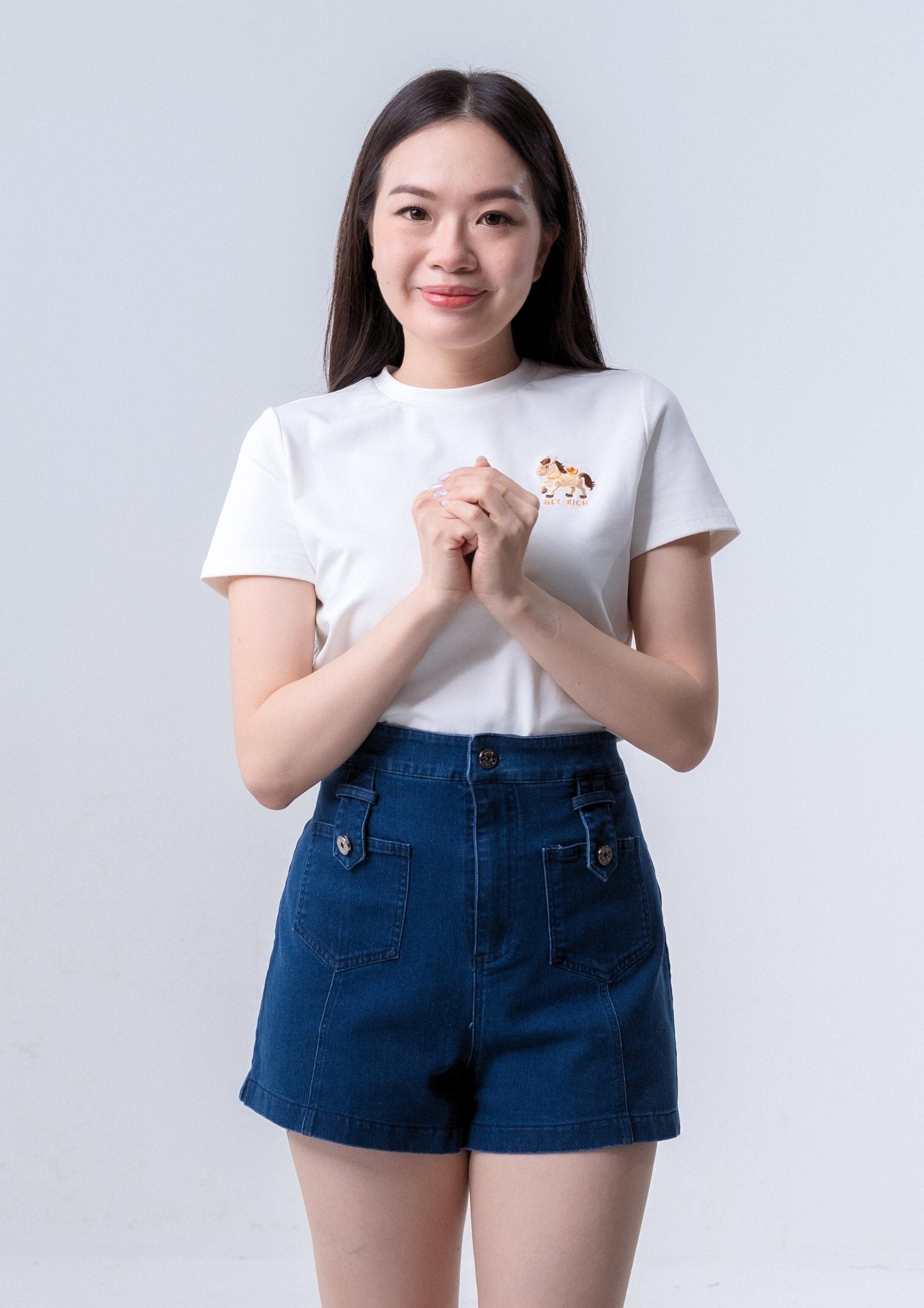 马上有钱Tee - WHITE ZBP5264 view 3