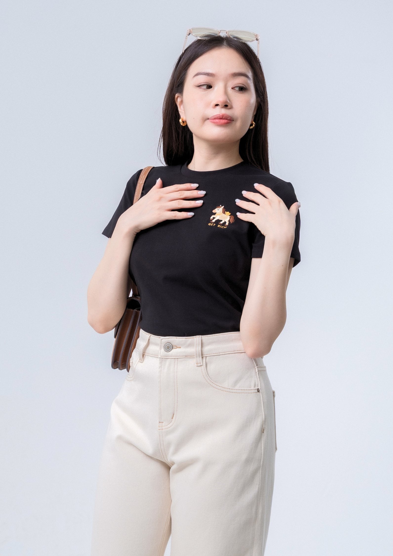 马上有钱Tee - BLACK ZBP5264 view 2
