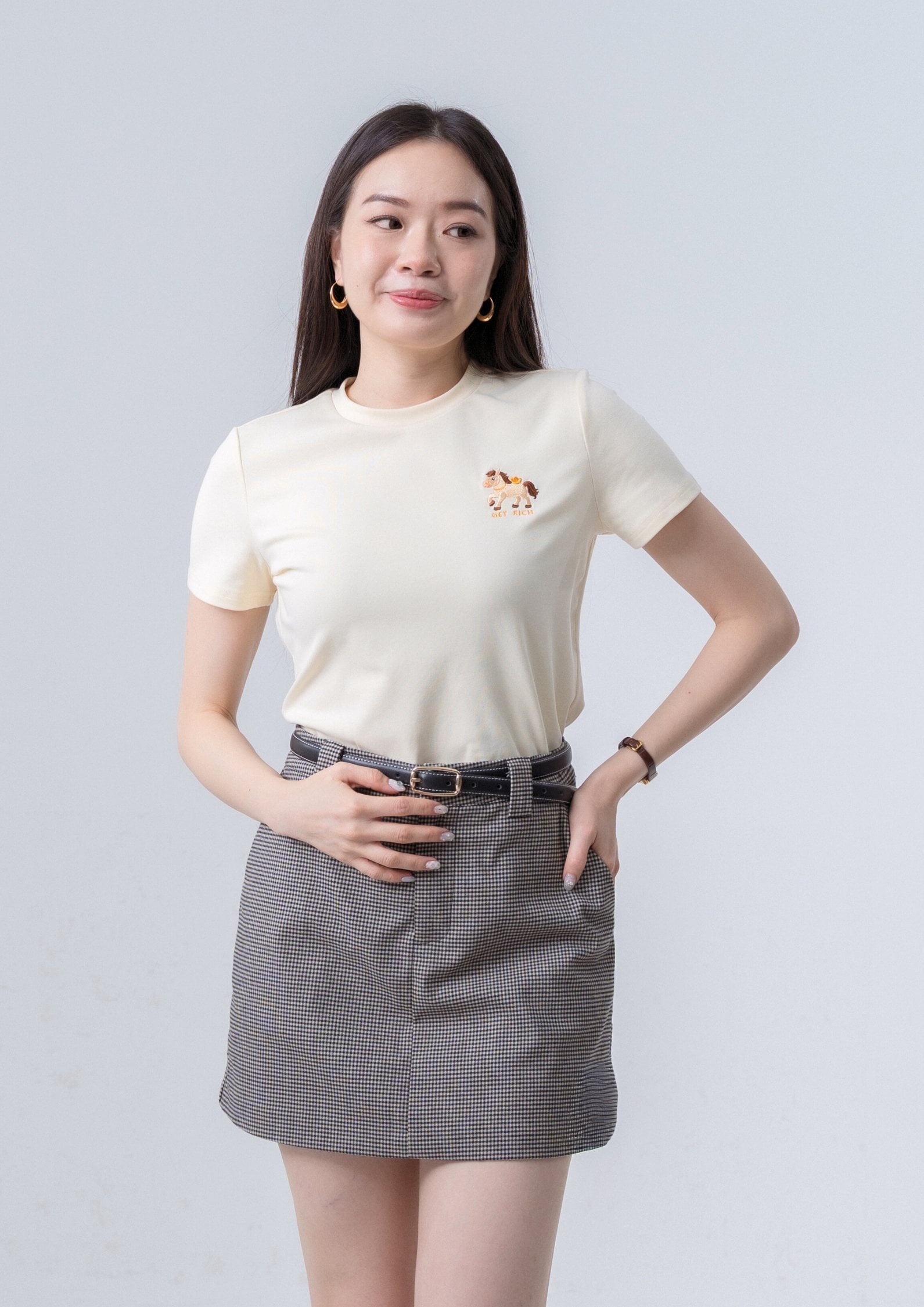 马上有钱Tee - CREAM ZBP5264 view 5