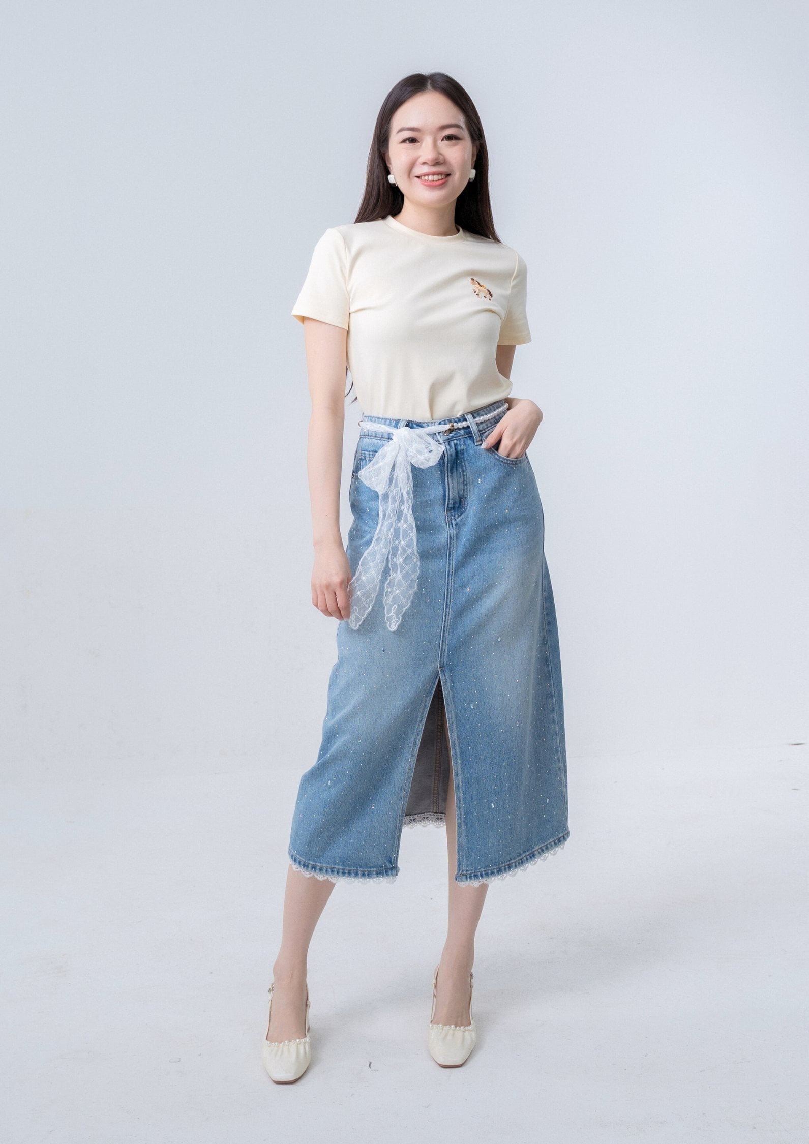 马上有钱Tee - CREAM ZBP5264 view 4