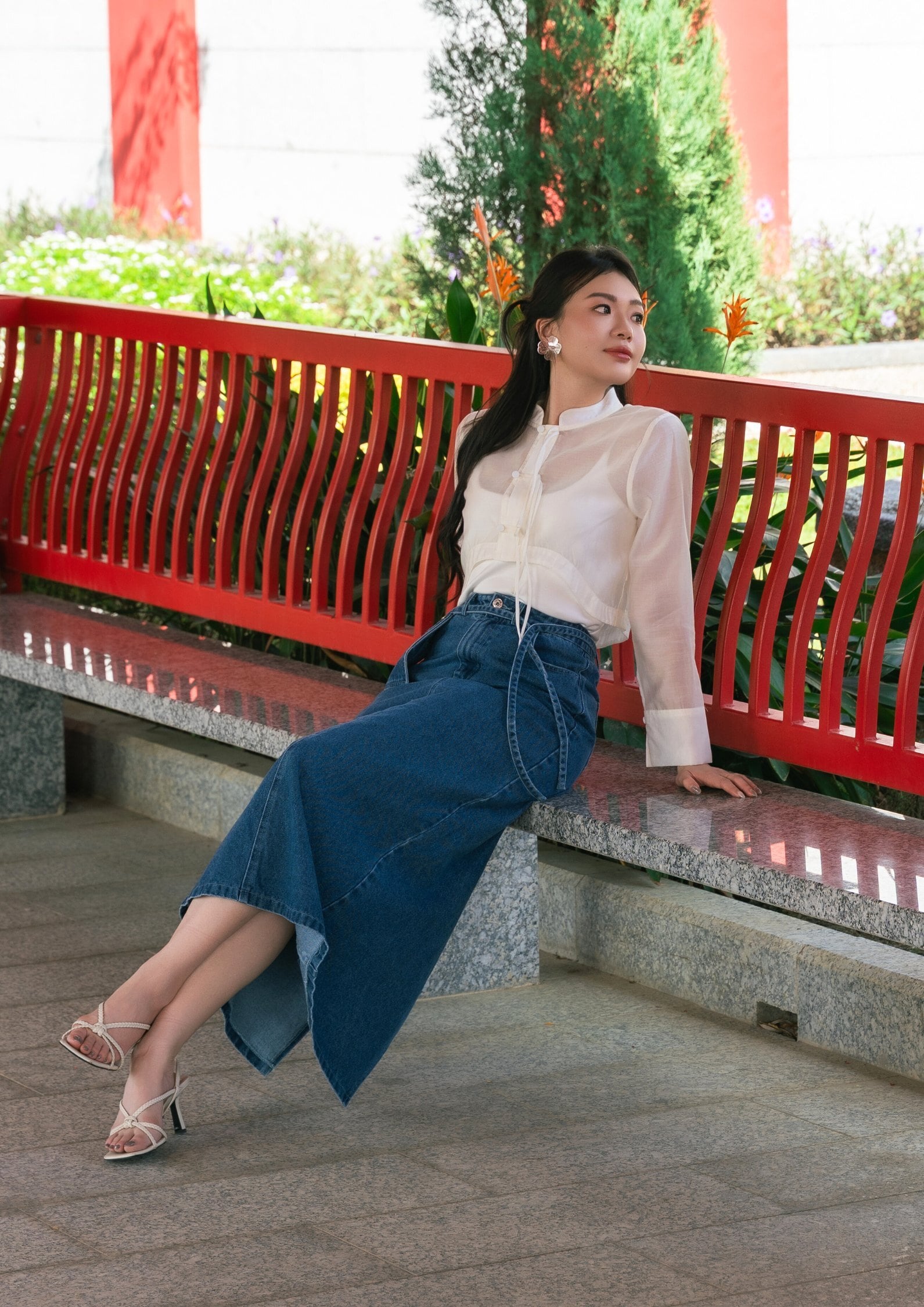 Organza Chinese-Style Shirt ZBP5234 view 2