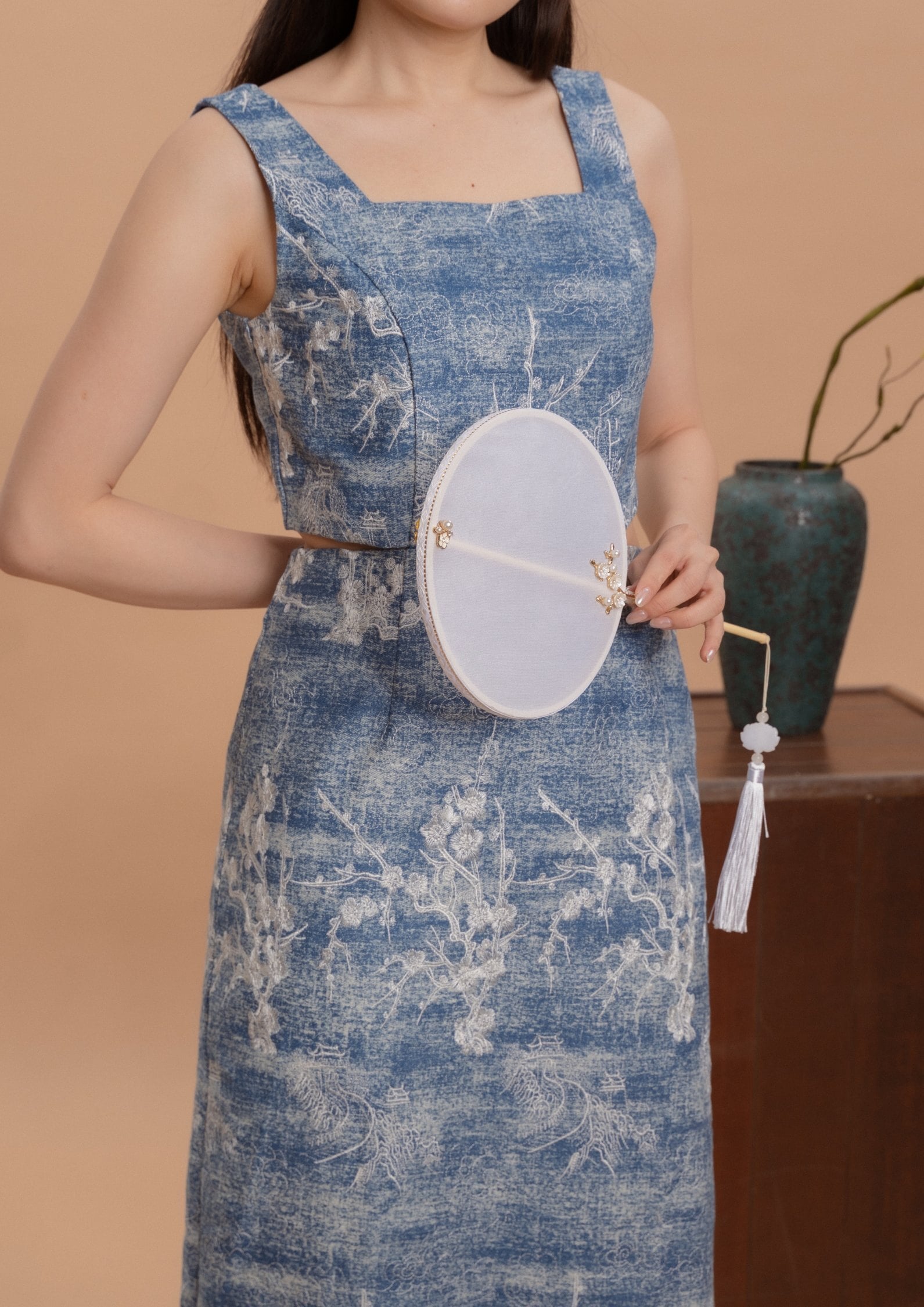 Denim Cheongsam Dresses ZBL5072 view 5