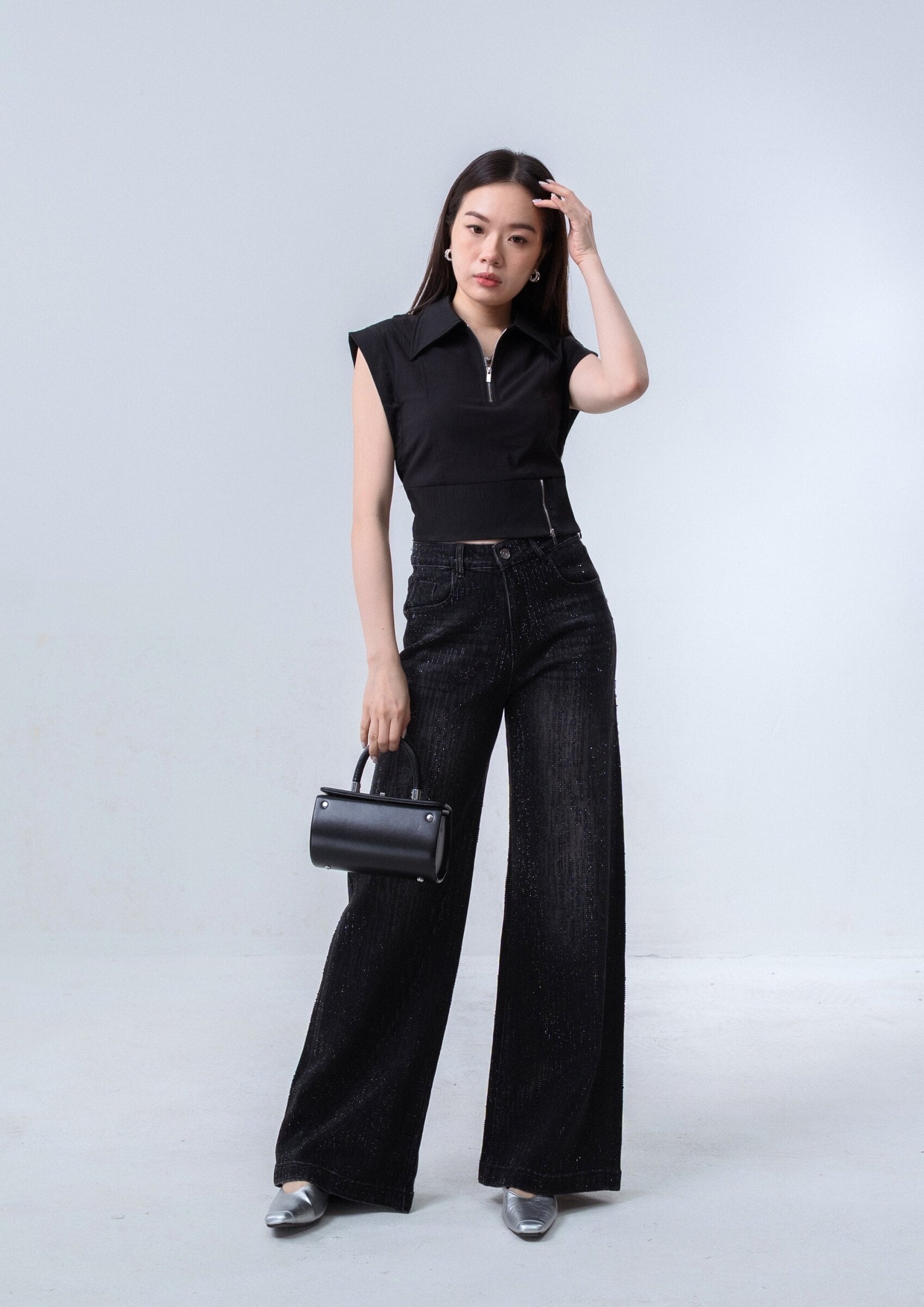 Sleeveless Zip-Up Top ZBP5262 view 6