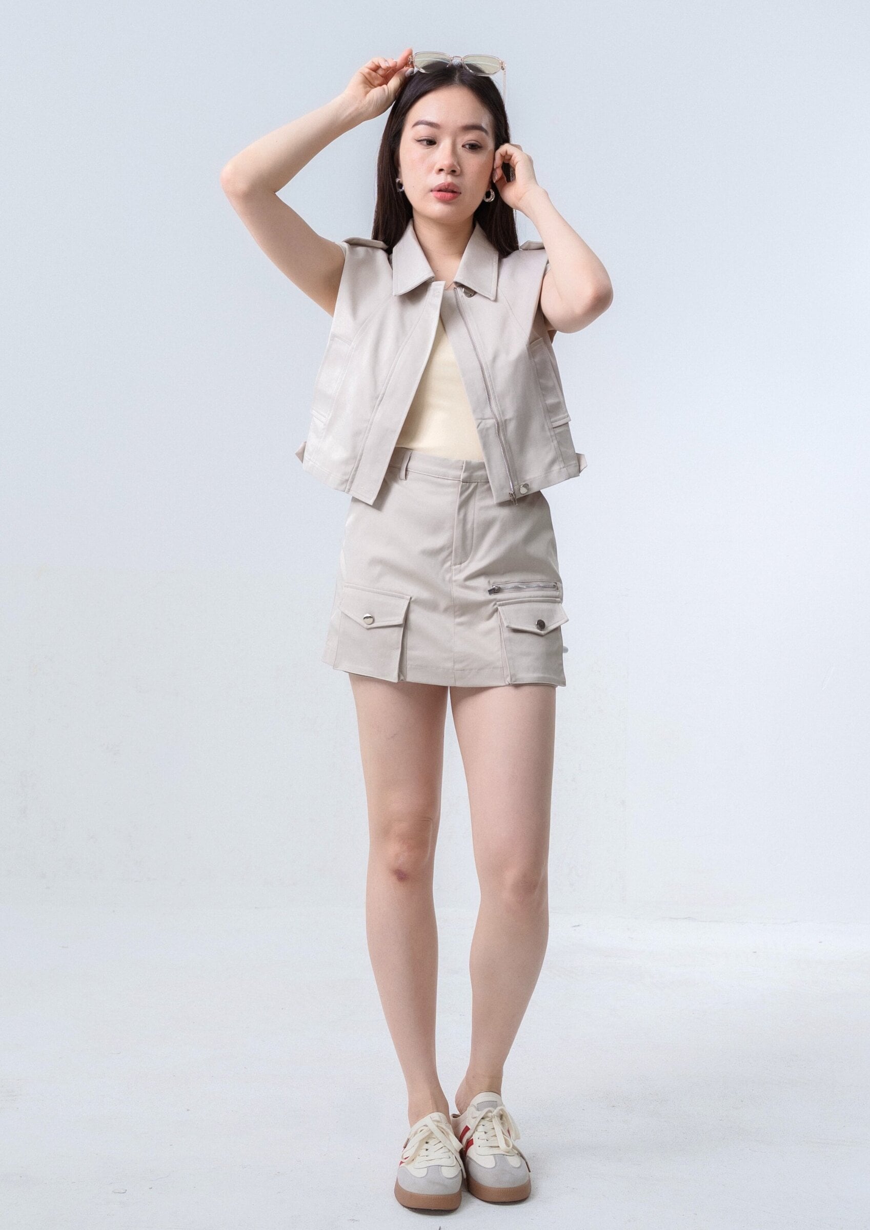 Statement Zip-Up Top ZBP5223 view 2