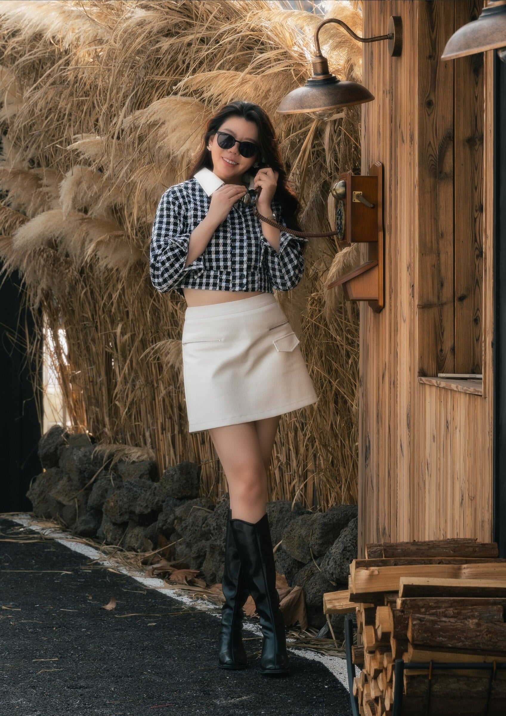 Black & White Tweed Jacket ZBP5244 view 3