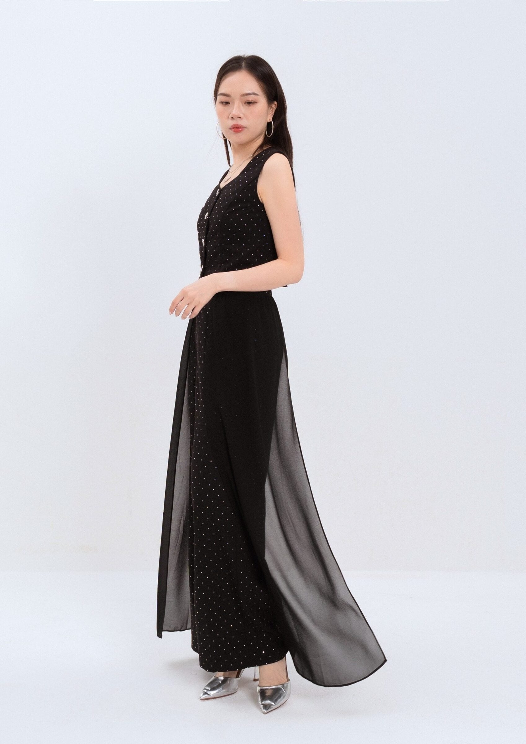 Rhinestone Organza Pants ZLP5043 view 5