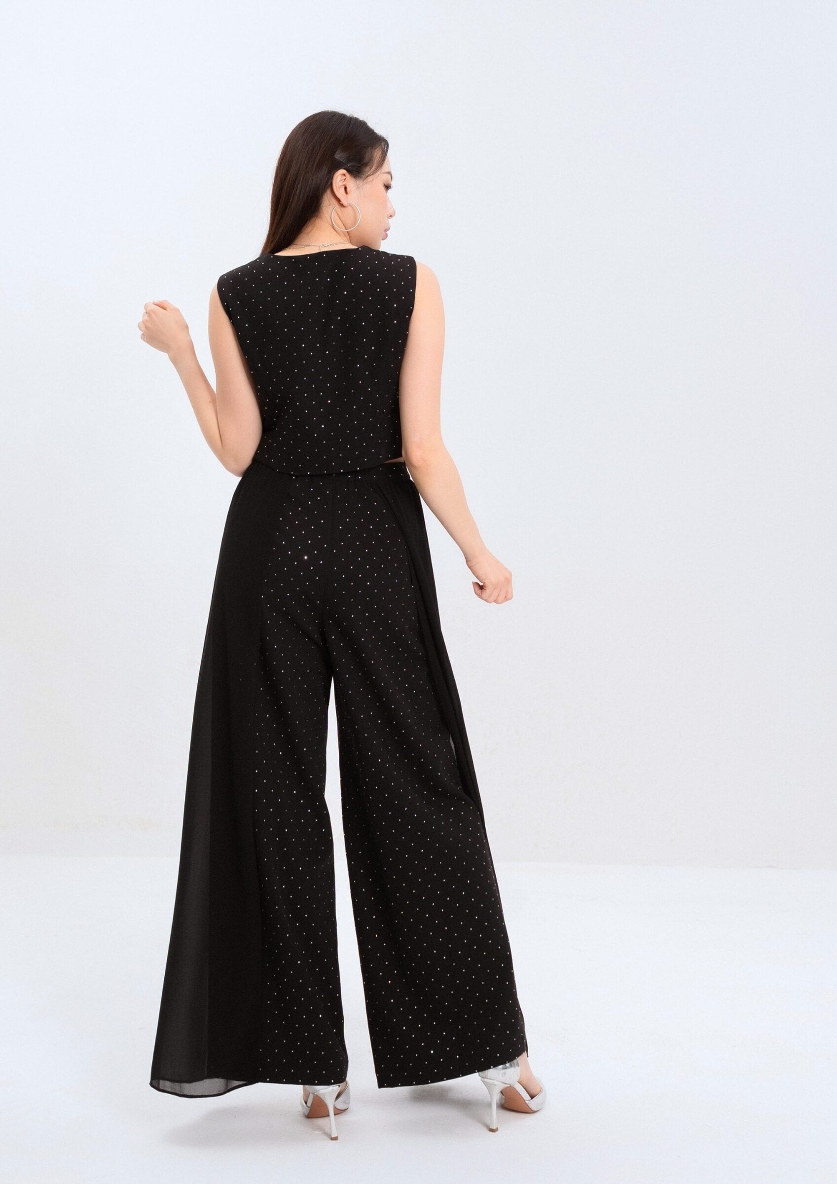 Rhinestone Organza Pants ZLP5043 view 4