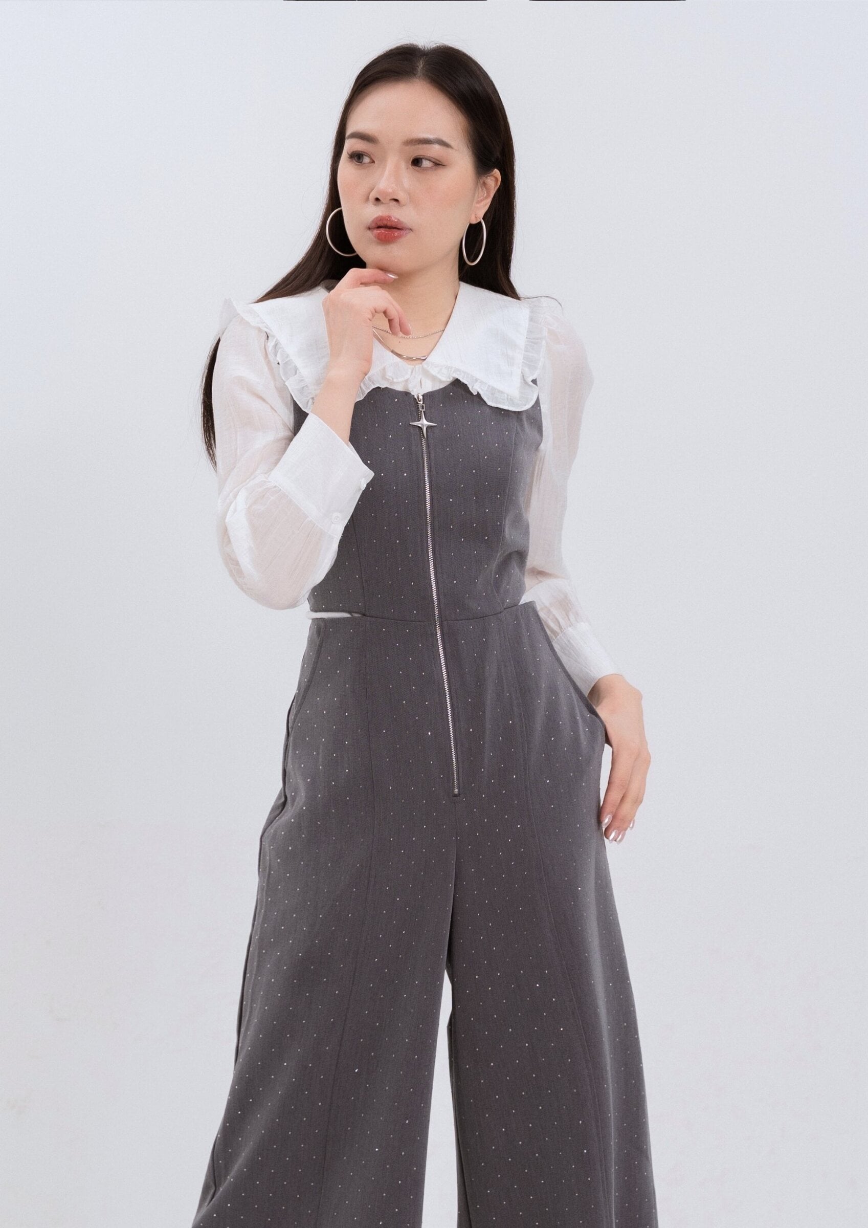Rhinestone Jumpsuit ZBL5070 view 3