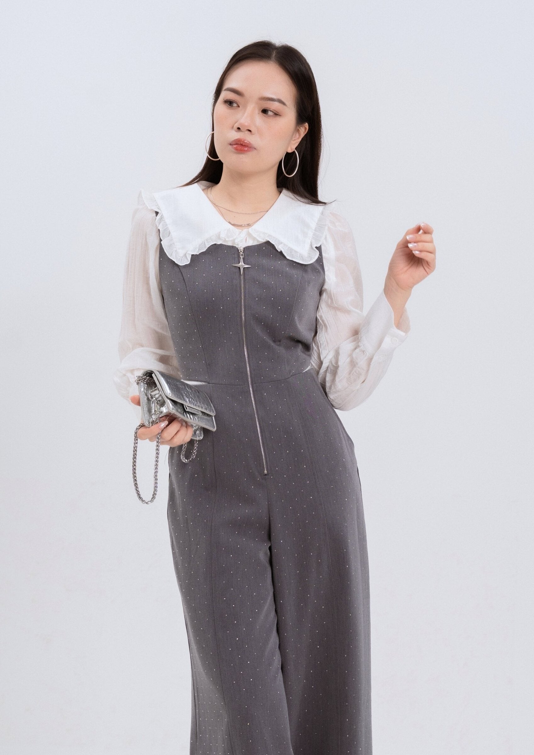 Rhinestone Jumpsuit ZBL5070 view 8