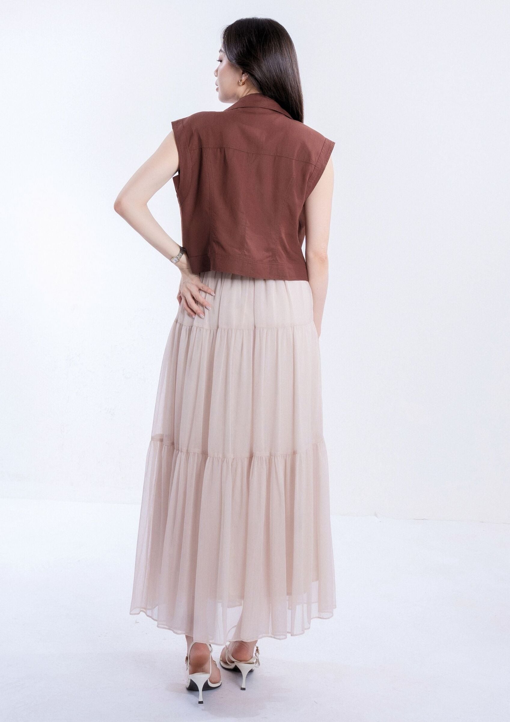Modern Zip Vest Top ZBP5270 view 3
