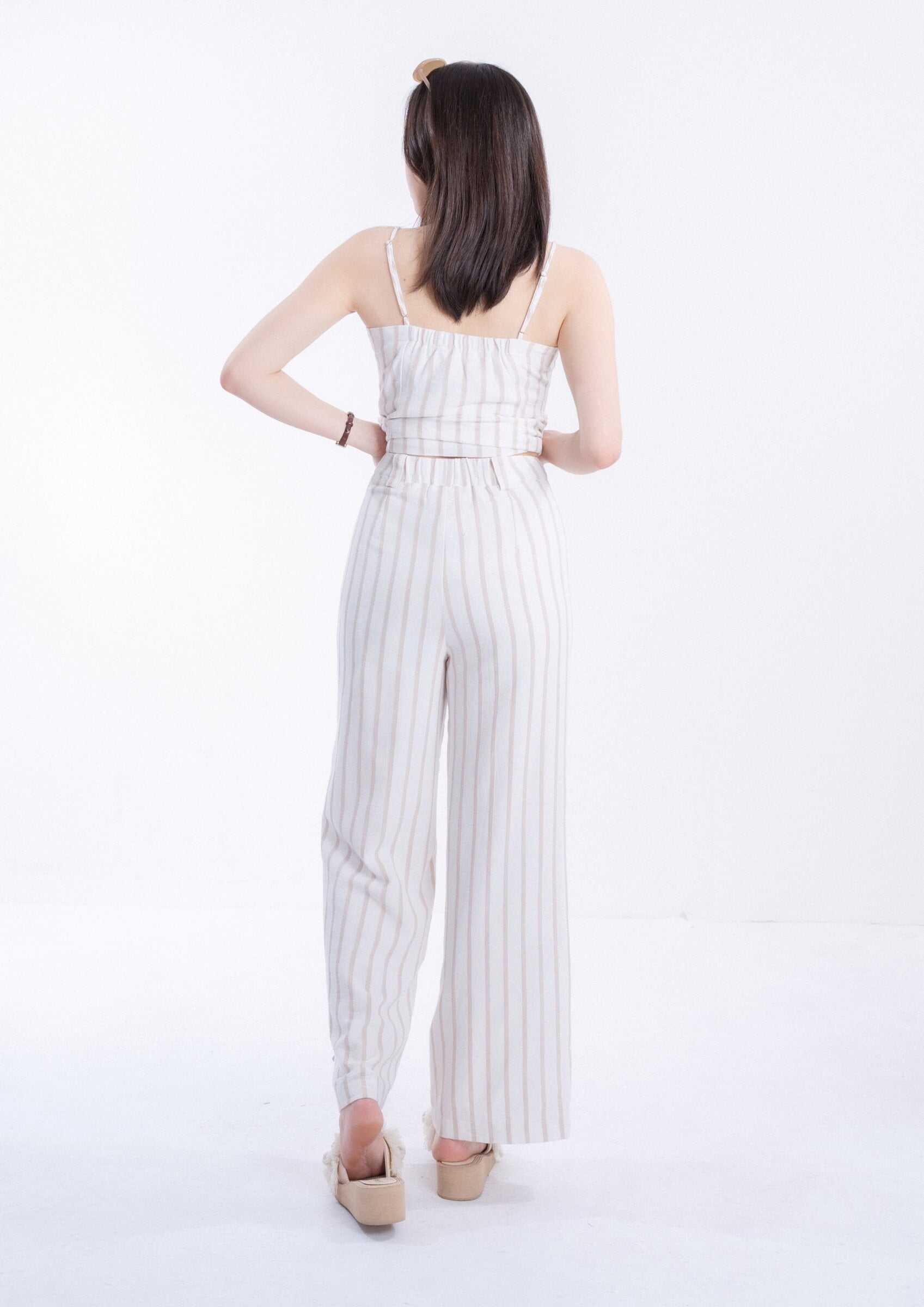 Cotton Linen Striped Blouses & Pants ZBP5245 ZLP5045 view 8