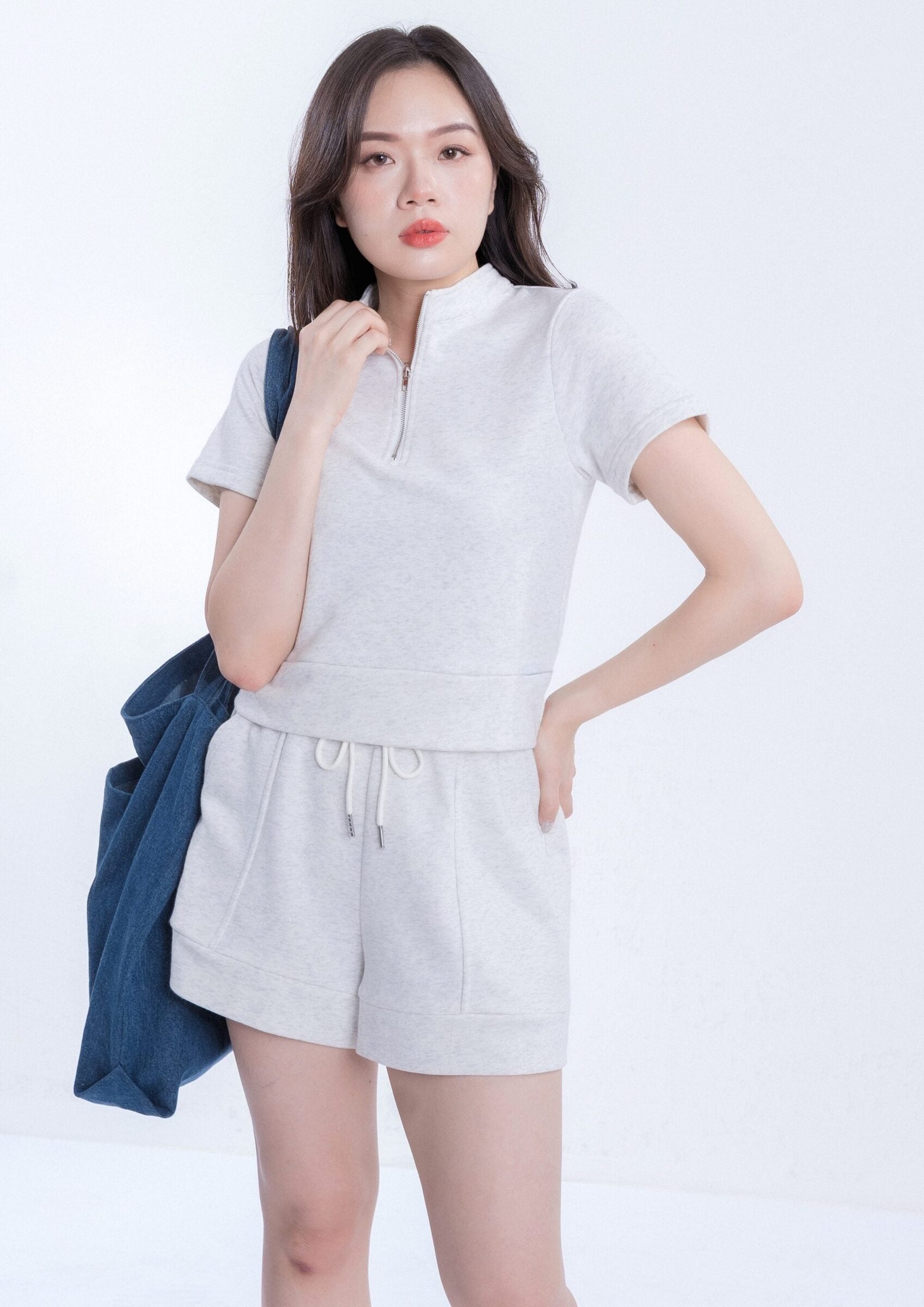Casual Short Sleeve Sweat Set ZBL5082 view 3