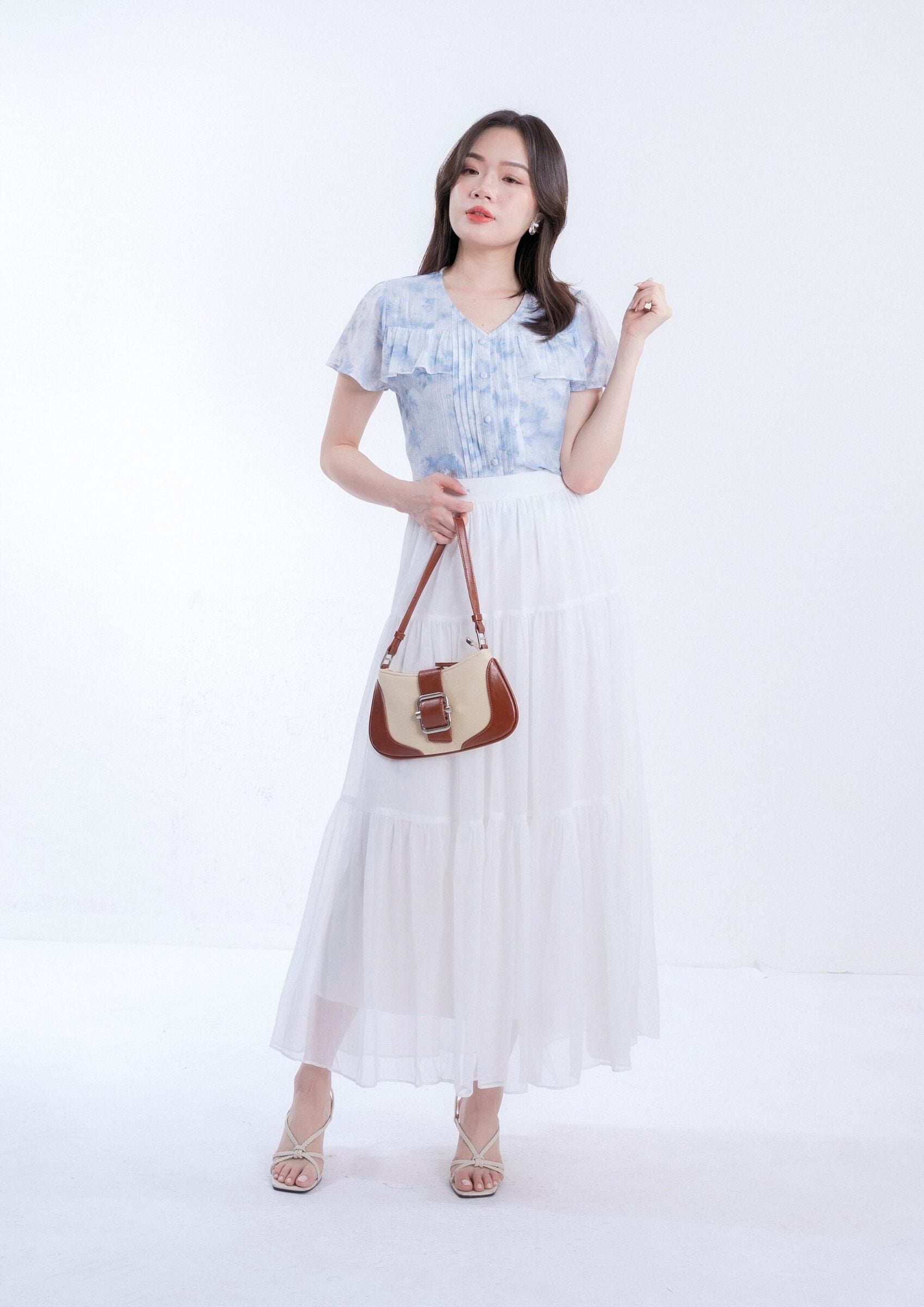 Dyed Organza Chiffon Top ZBP5271 view 6