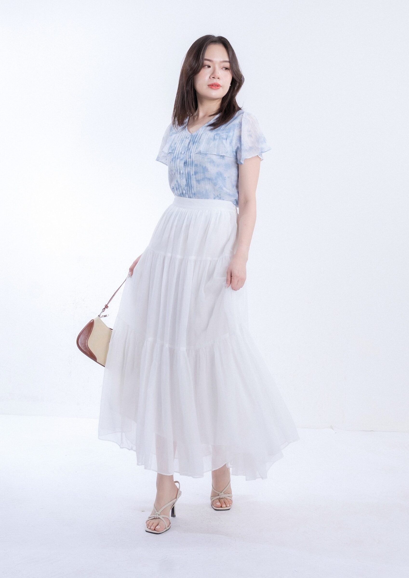 Dyed Organza Chiffon Top ZBP5271 view 7