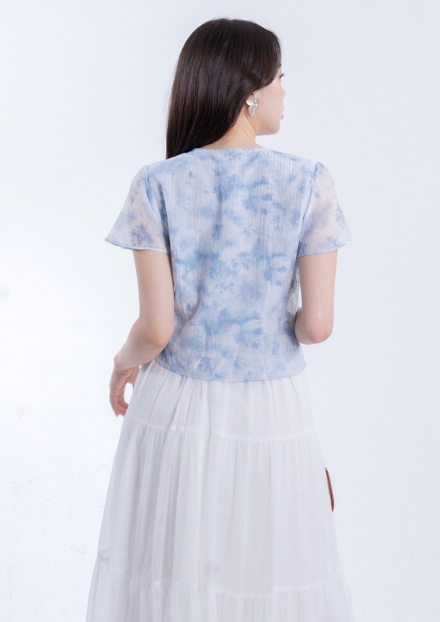Dyed Organza Chiffon Top ZBP5271 view 4