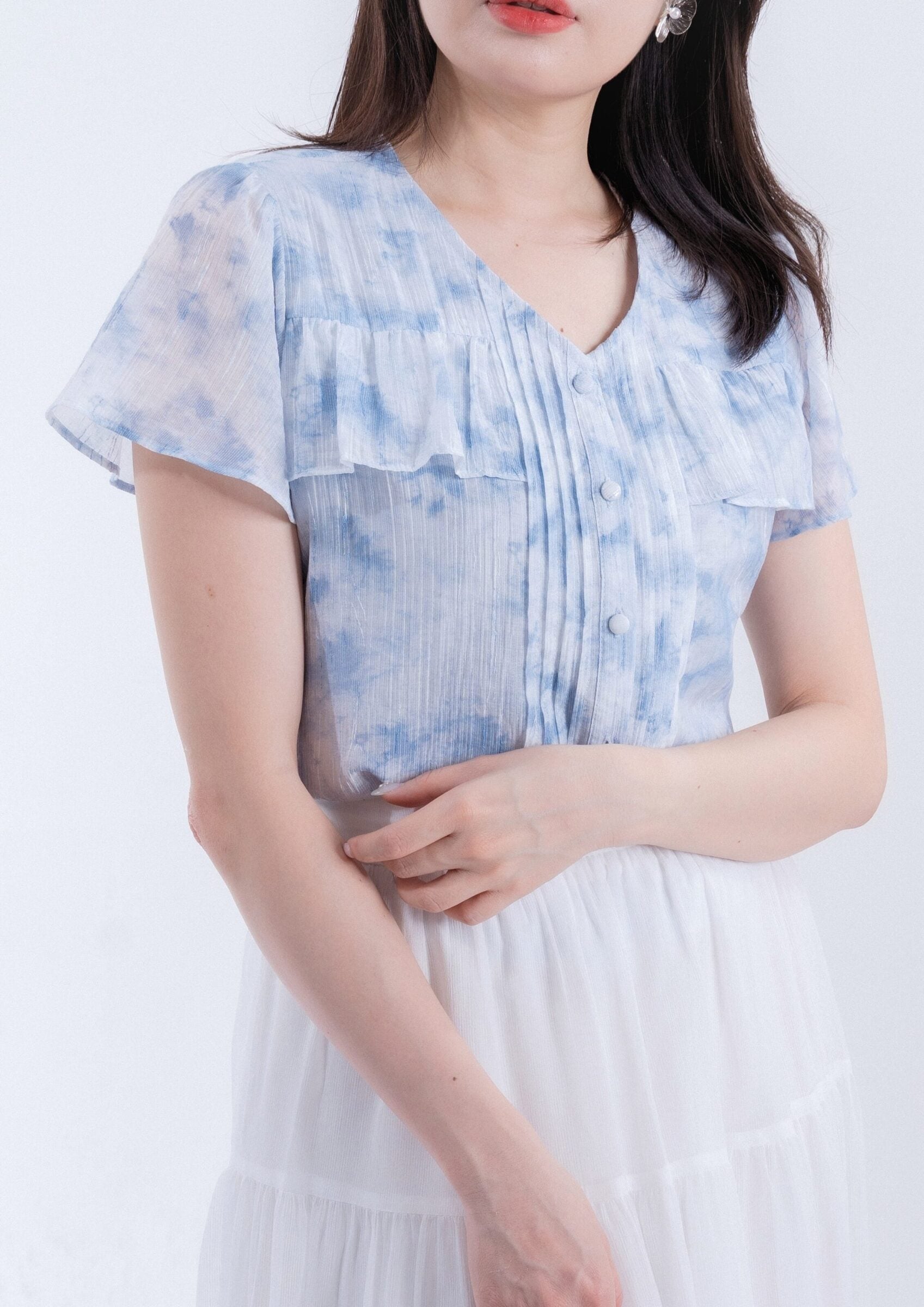 Dyed Organza Chiffon Top ZBP5271 view 2