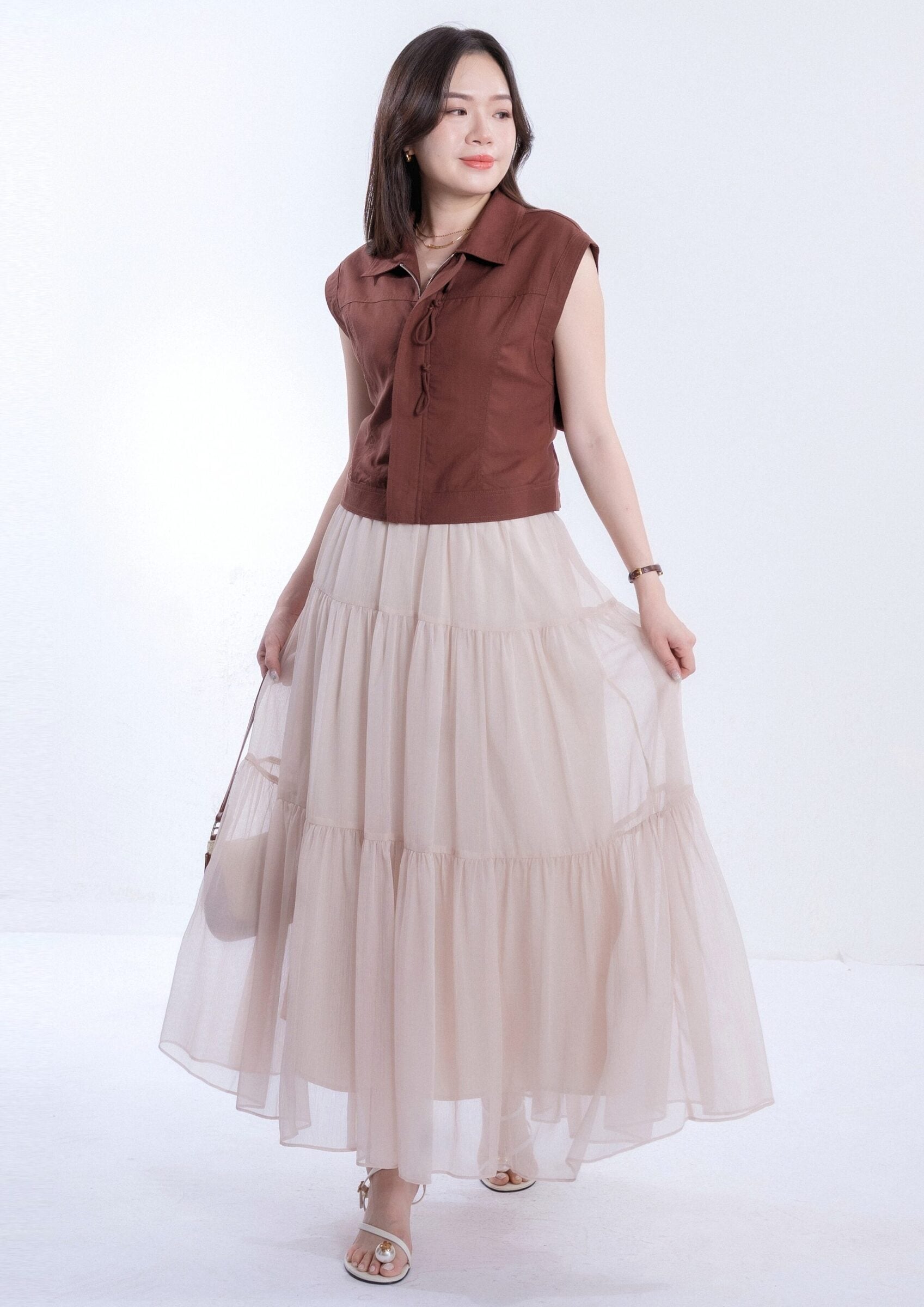 Zinnia Ethereal Organza Skirt ZSK5023 view 6