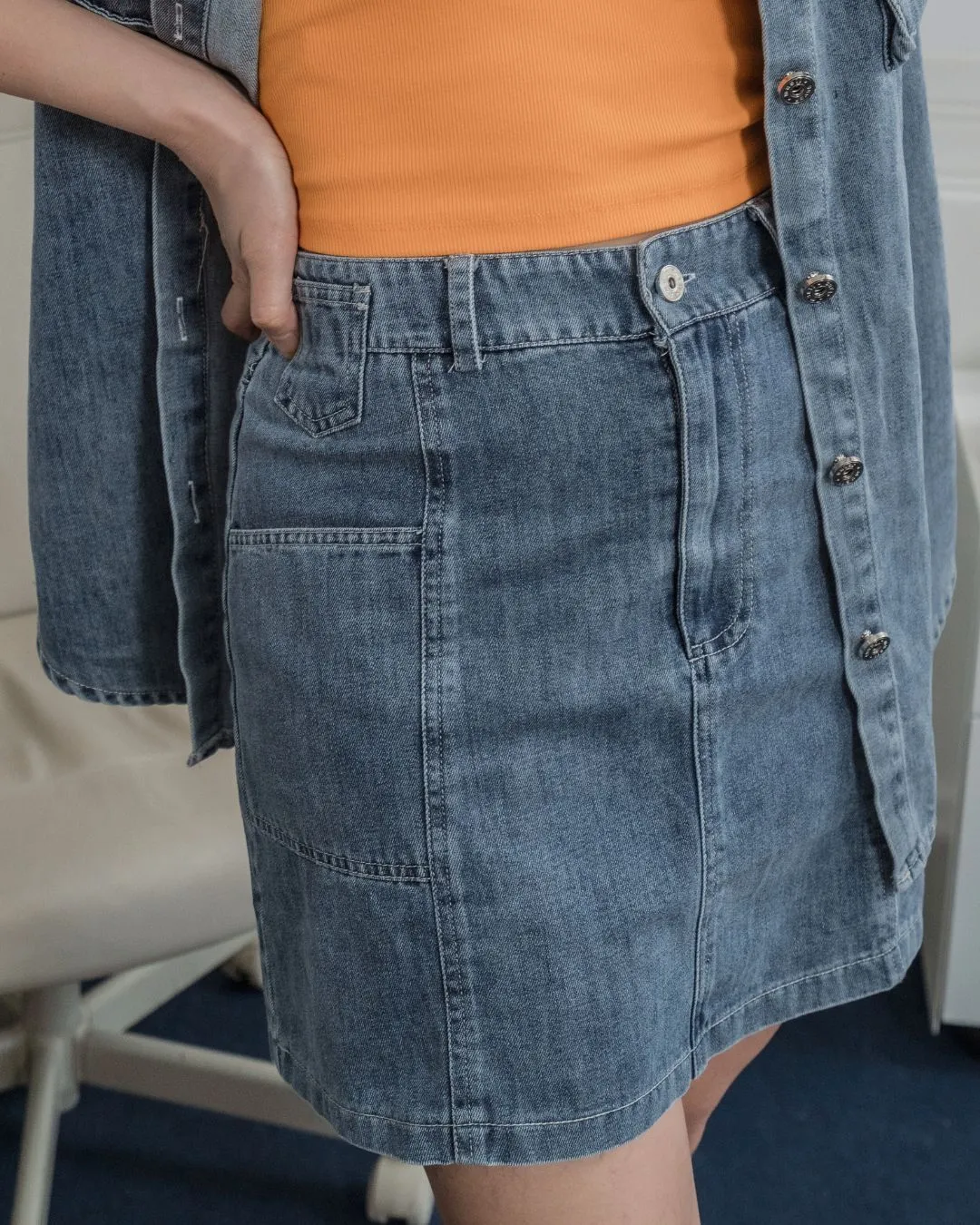 Eliza Denim Skirt ZJK5003
