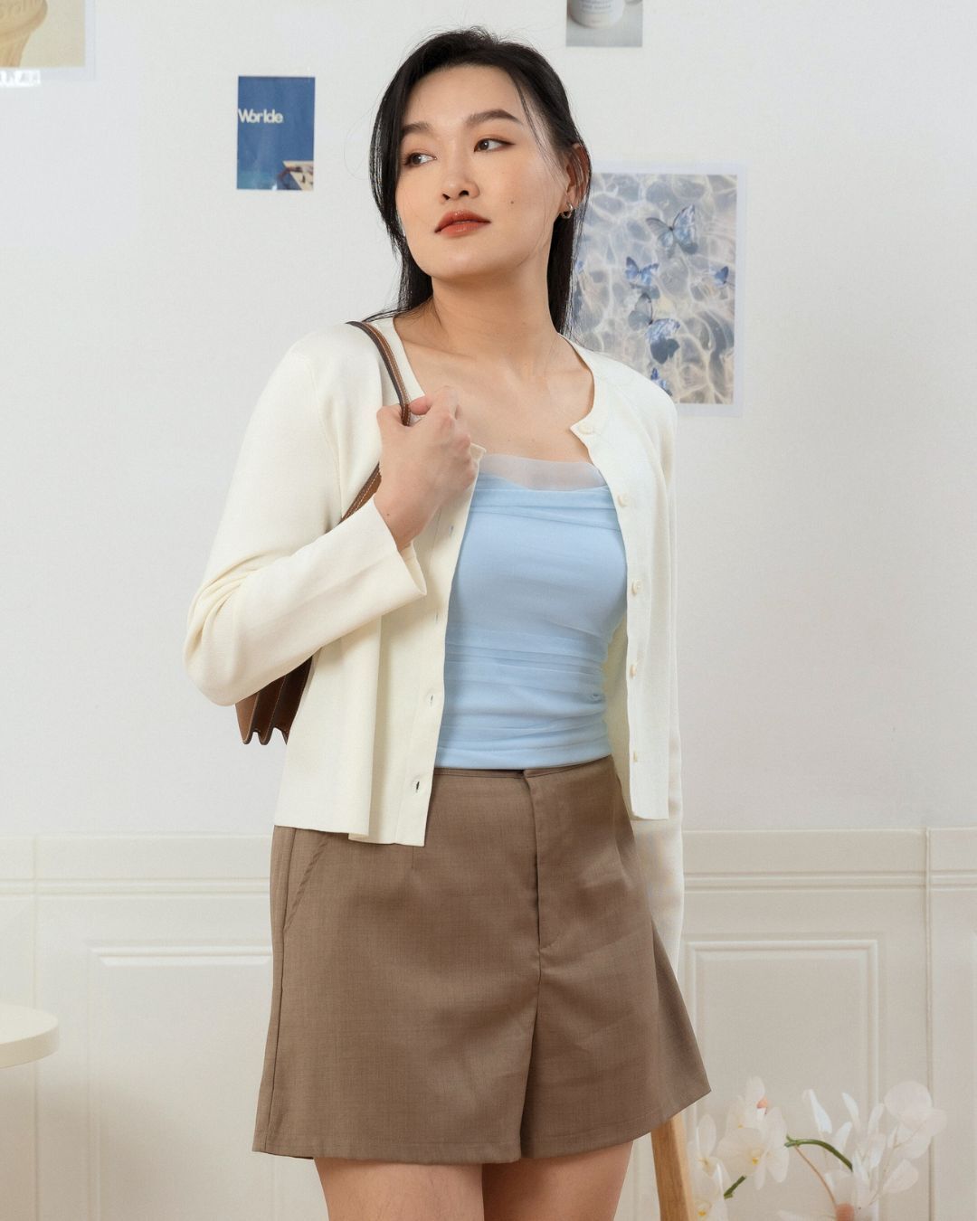 Cropped Knit Jacket ZBP5081