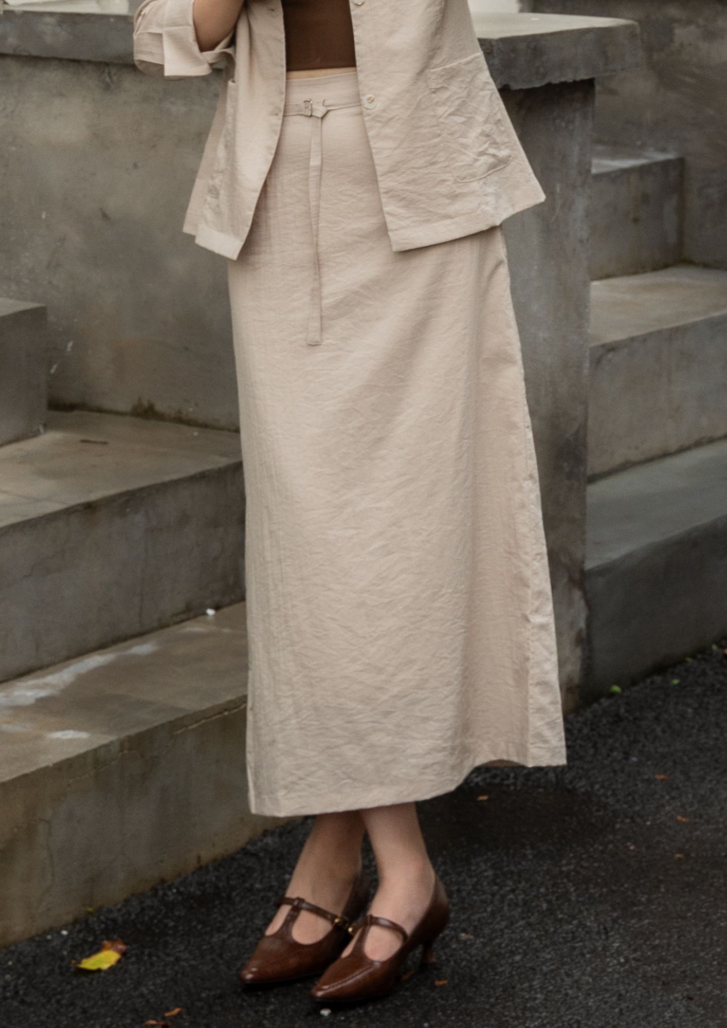 Elena Linen Skirts ZSK5027
