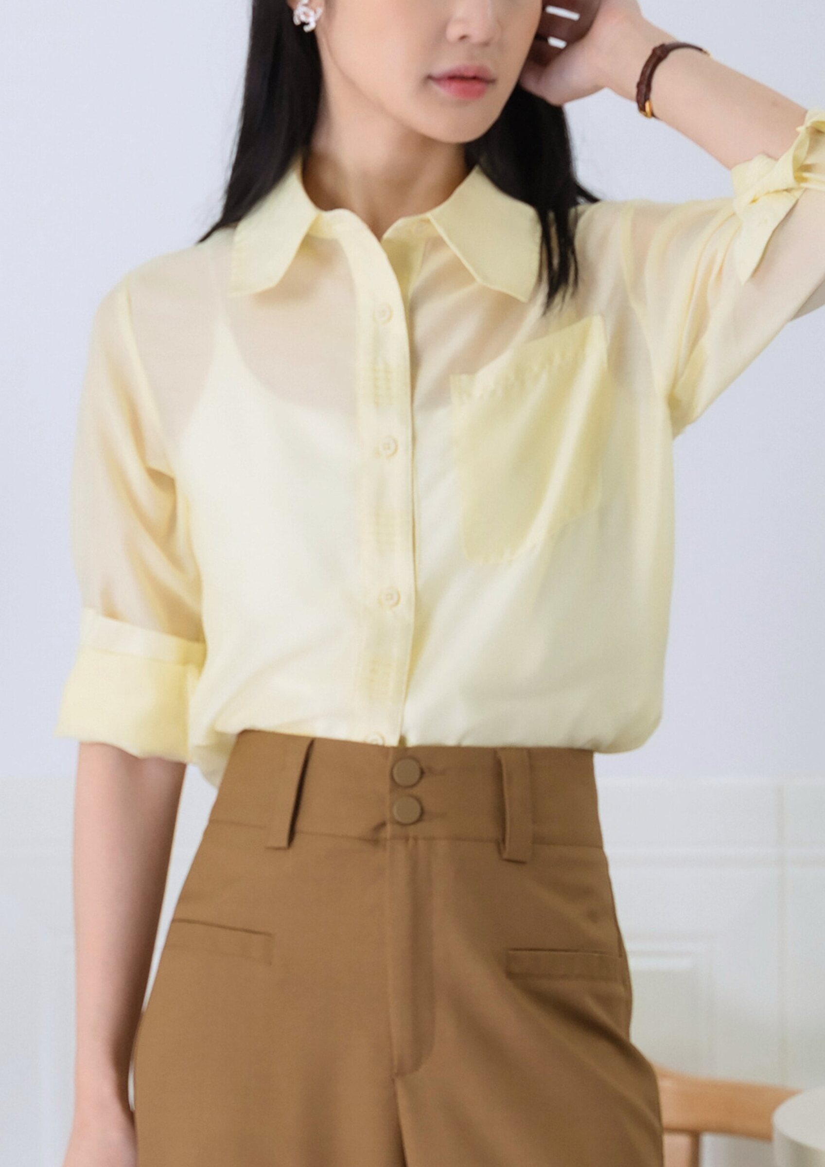 Cora Sheer Mesh Blouse ZBP5203