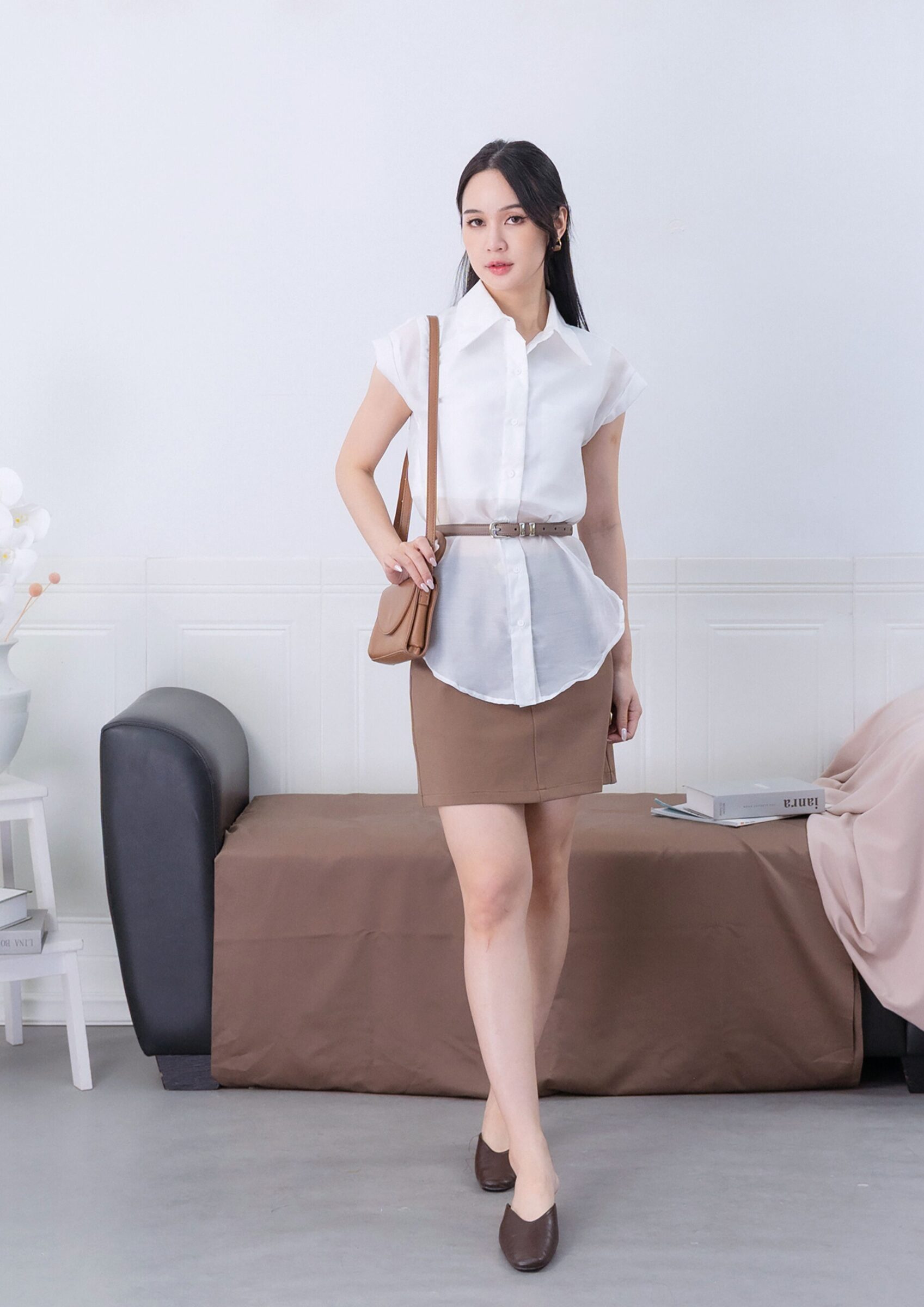 Olga Sheer Organza Shirt ZBP5213
