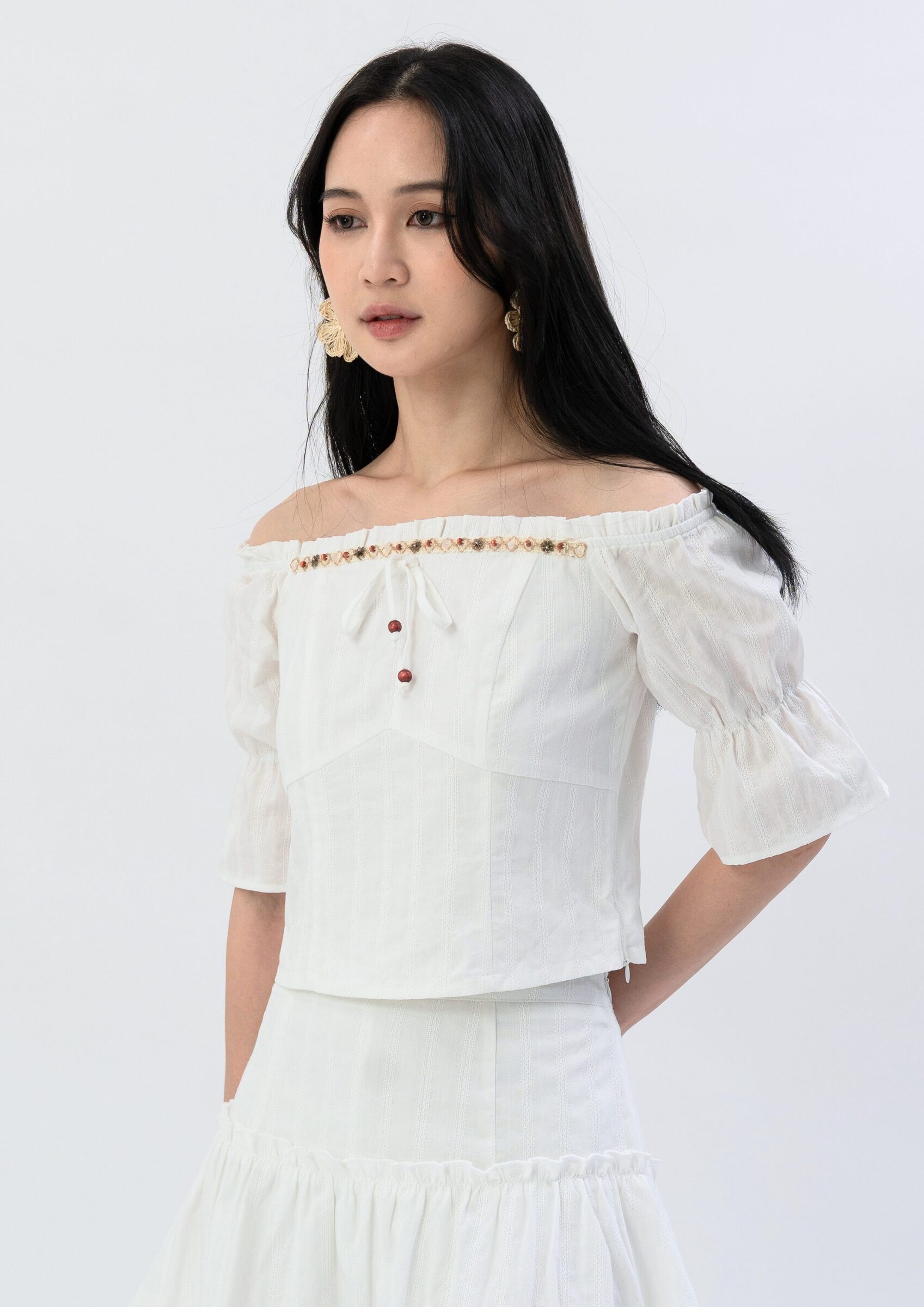 Eleanor Structured Sleeve Top ZBP5177