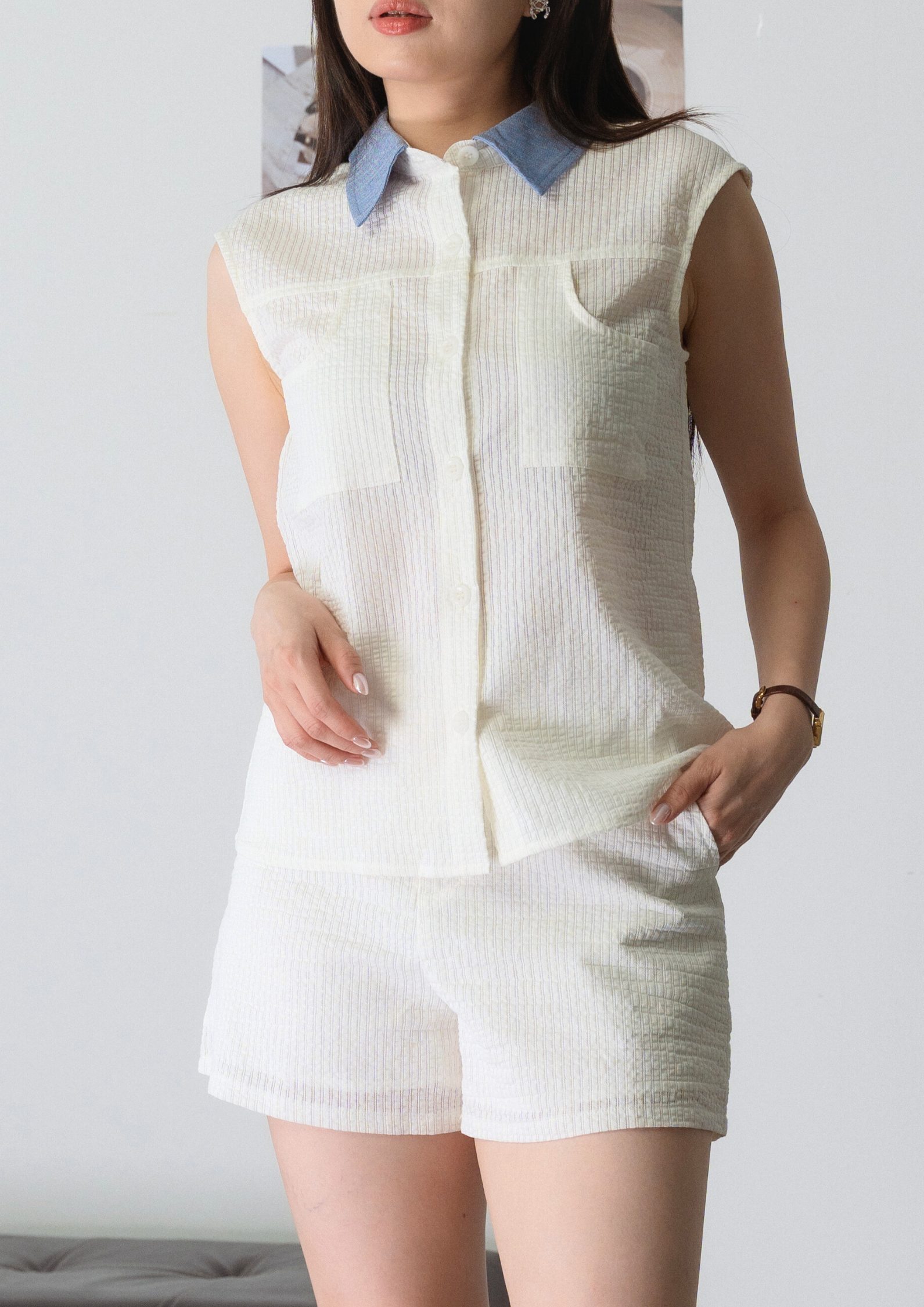 Sleeveless Two-Piece Set ZBL5052